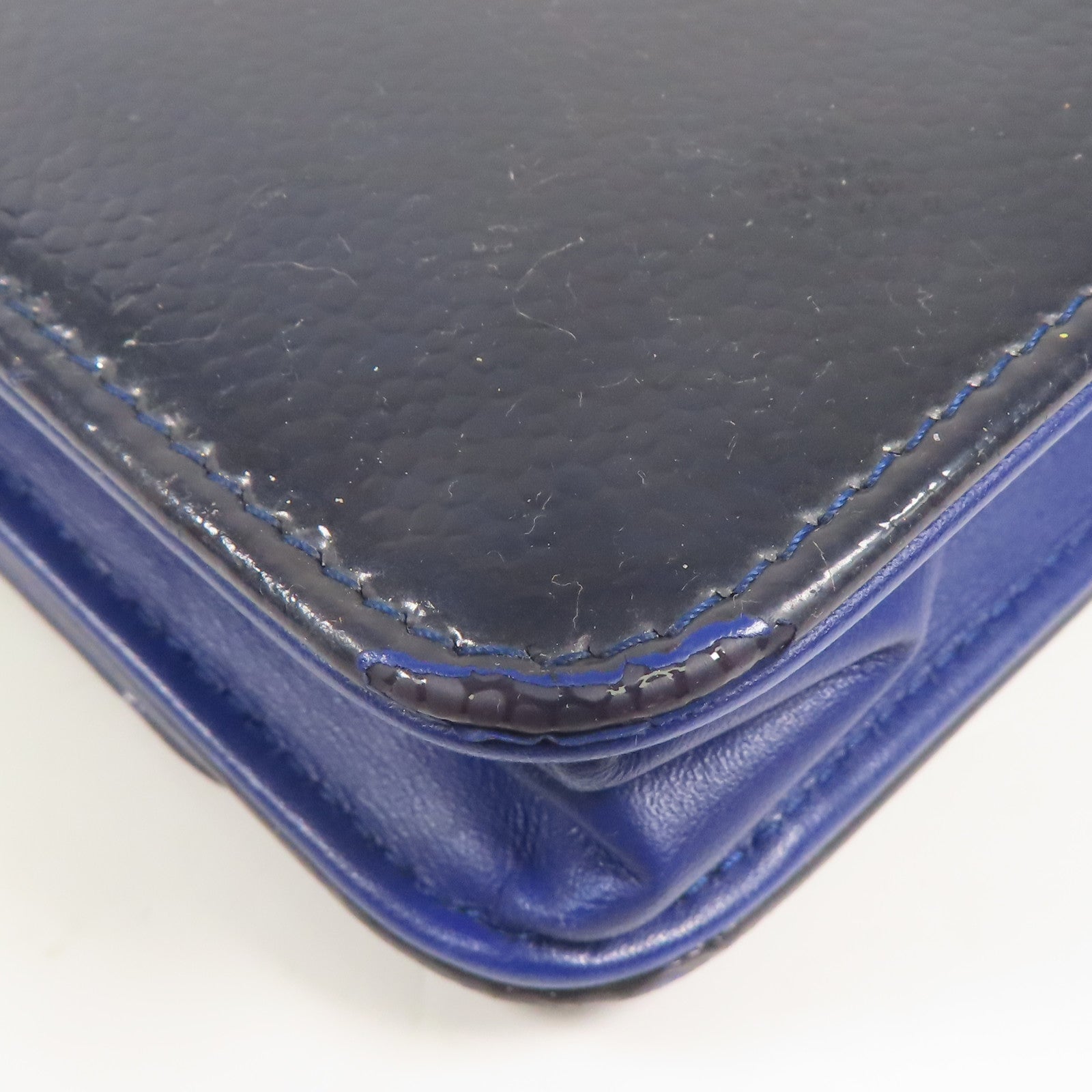 CHANEL 皮革WOC Wallet On Chain銀扣鏈帶肩背袋