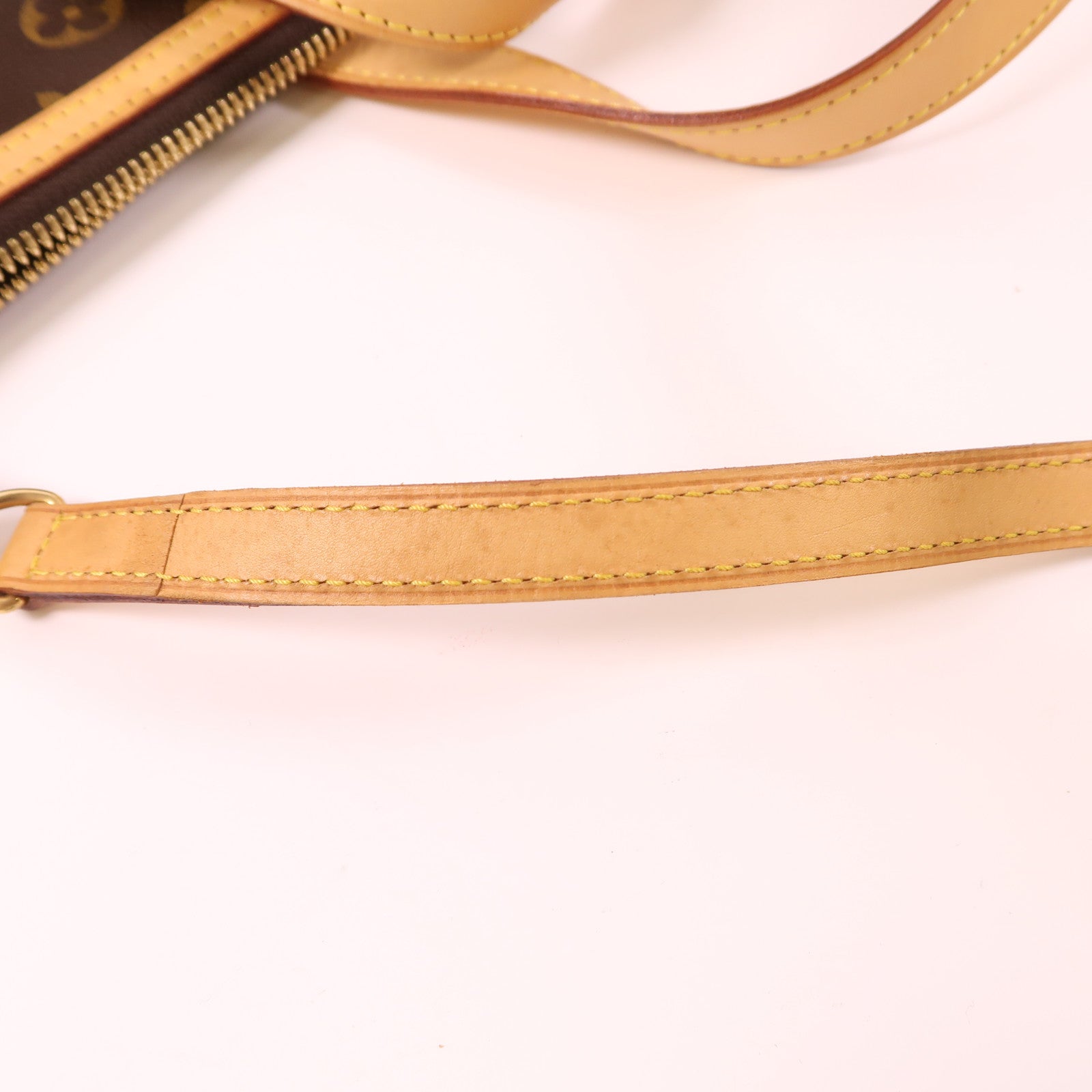 LOUIS VUITTON 【激減優惠】Monogram Palermo PM金扣手挽肩背兩用袋棕色