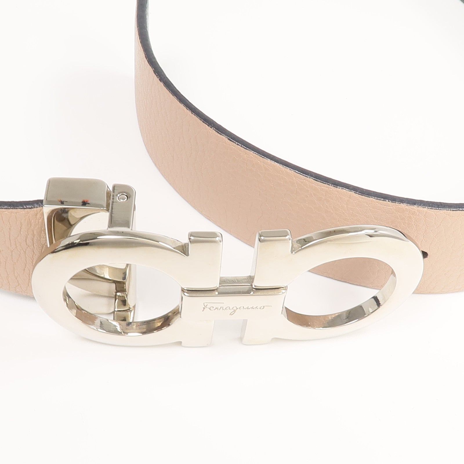Salvatore Ferragamo 牛皮皮革Gancini Reversible Belt皮帶