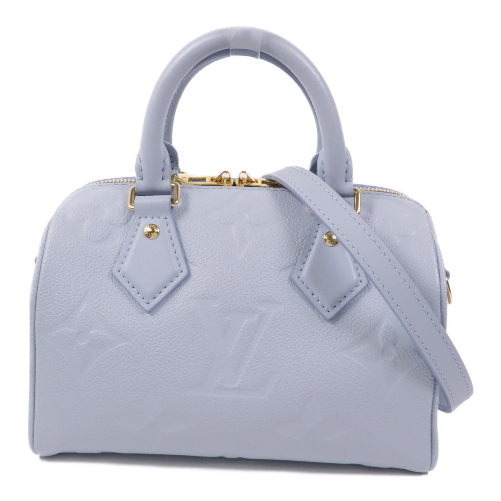 LOUIS VUITTON Monogram Empreinte Speedy Bandouliere 20金扣手挽肩背兩用袋