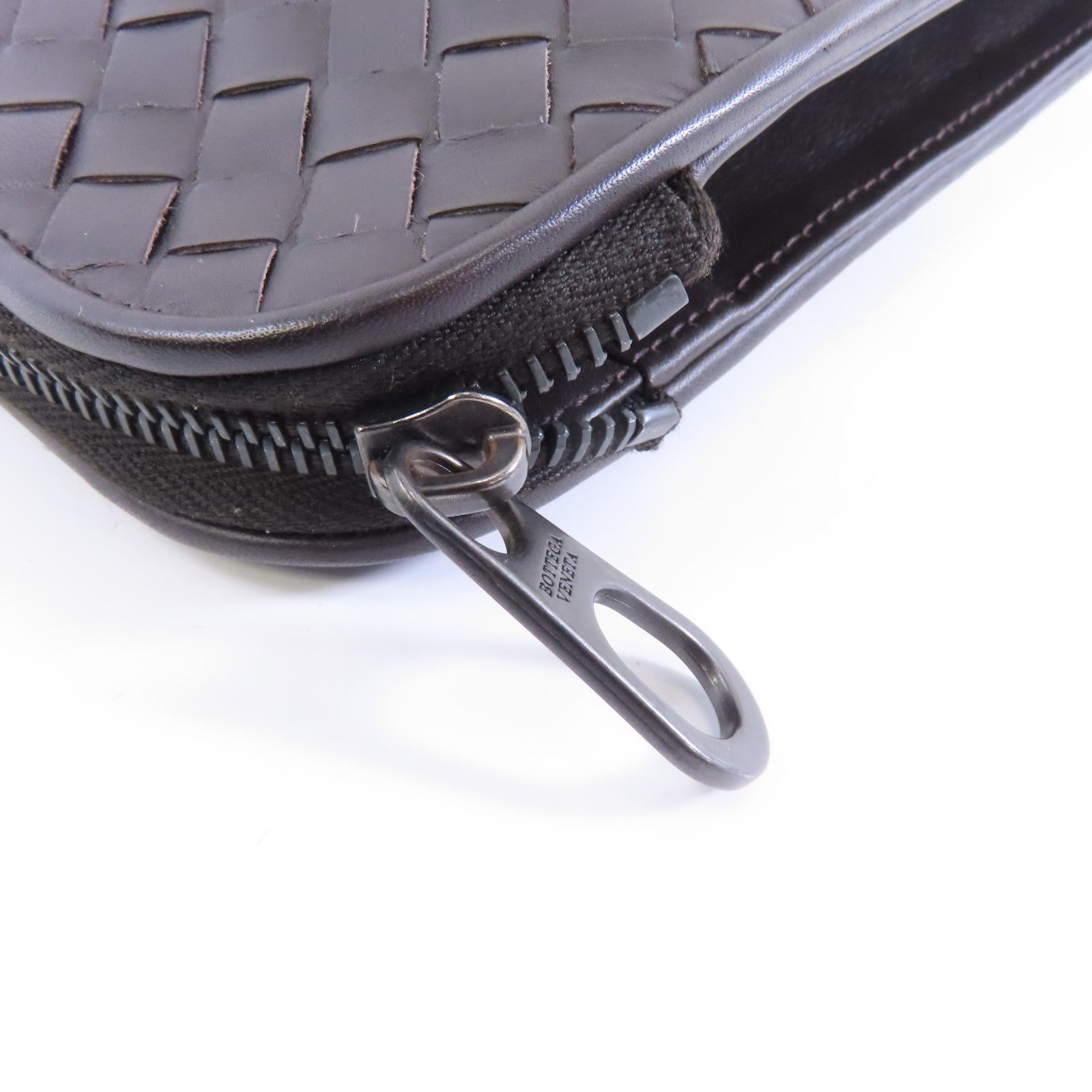 BOTTEGA VENETA 【激減優惠】織紋皮革Clutch Bag手拿包啡色