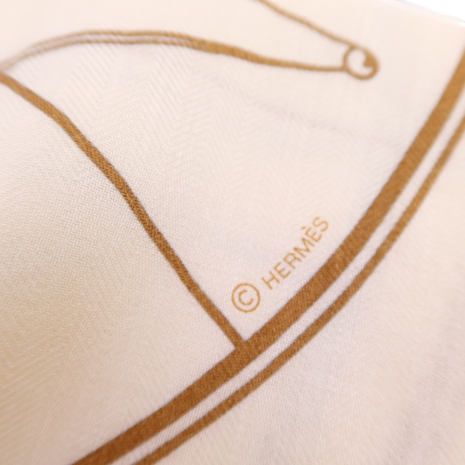 HERMES 【激減優惠】羊絨/絲質Mors A Jouets Bandana Shawl 140絲巾
