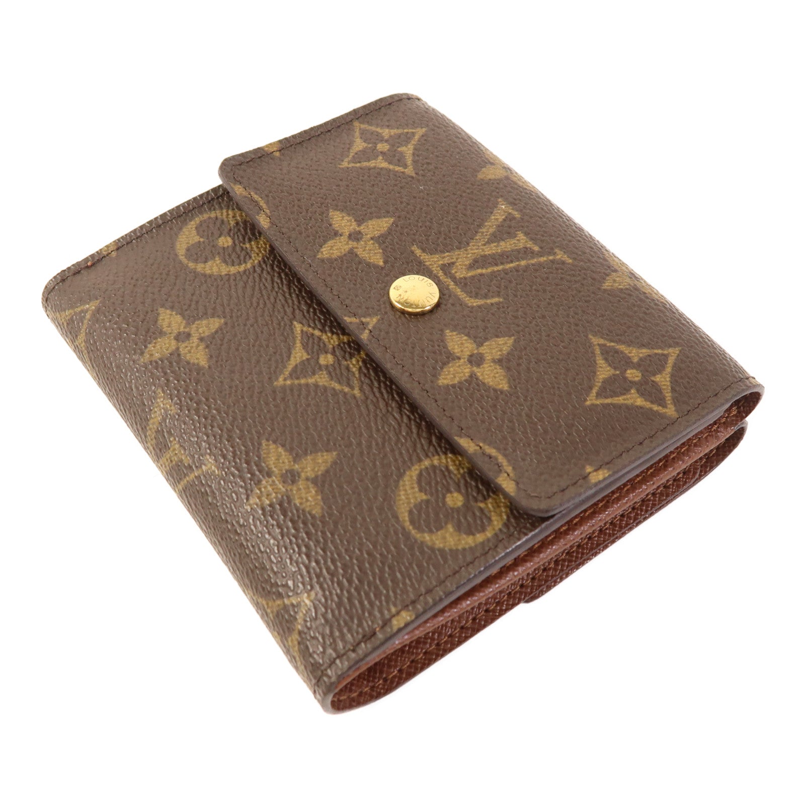 LOUIS VUITTON Monogram Portefeuille Elise Wallet金扣錢包