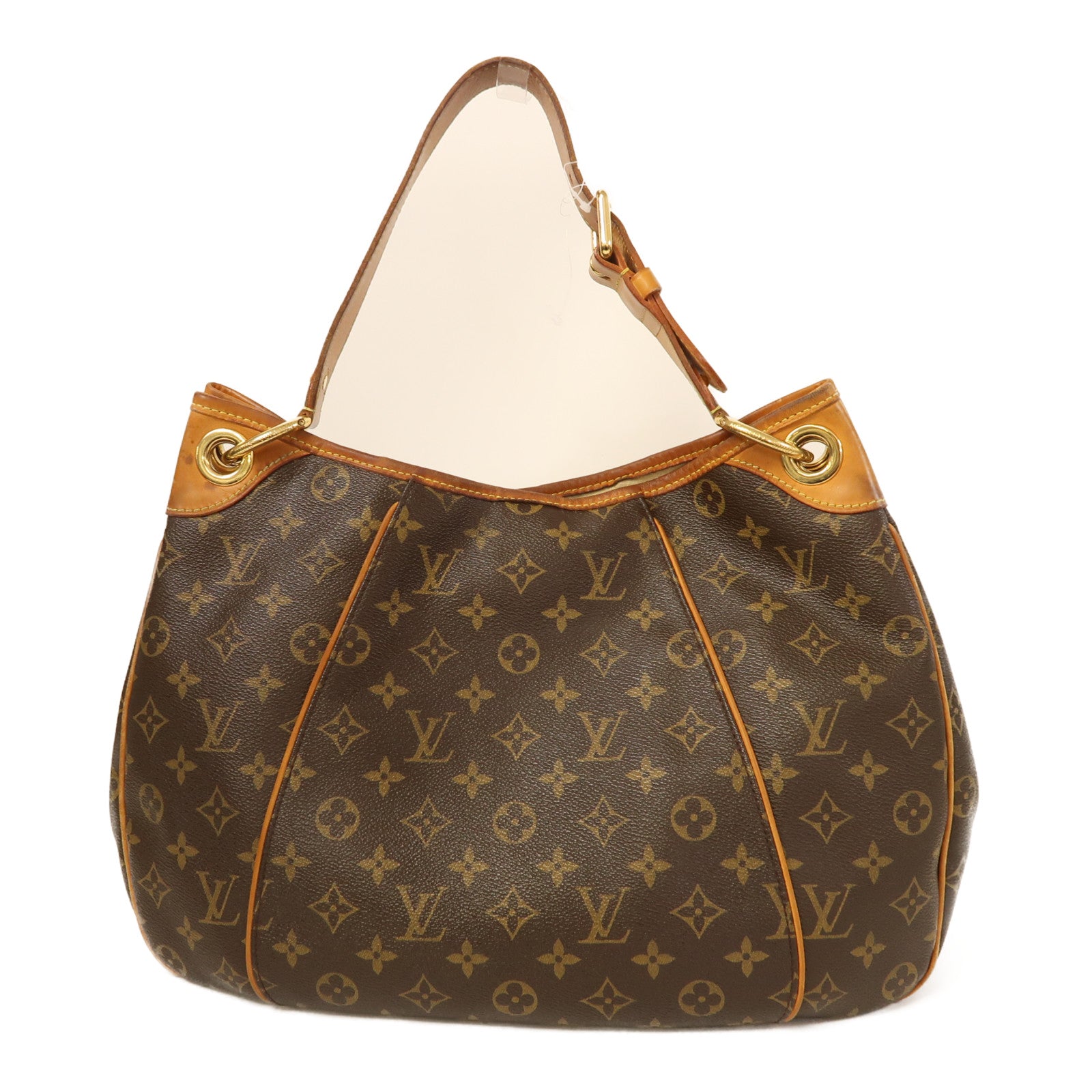 LOUIS VUITTON Monogram Galliera PM金扣肩背袋棕色