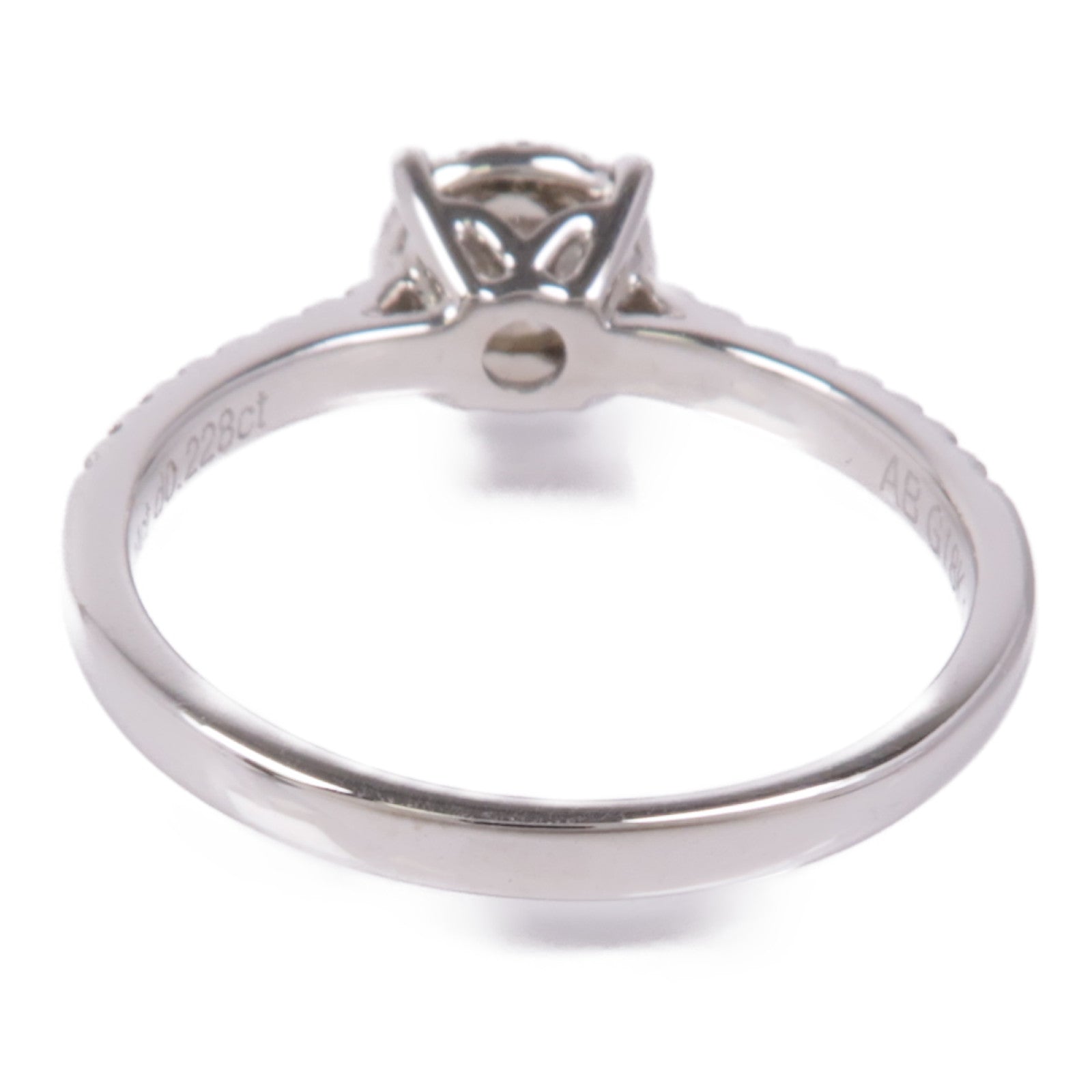 JEWELRY Diamond Ring 18K White Gold US#6.75