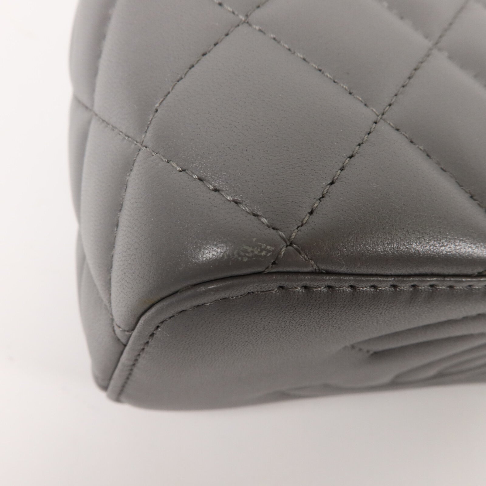 CHANEL 羊皮皮革Vanity Bag鏈帶手挽肩背兩用袋