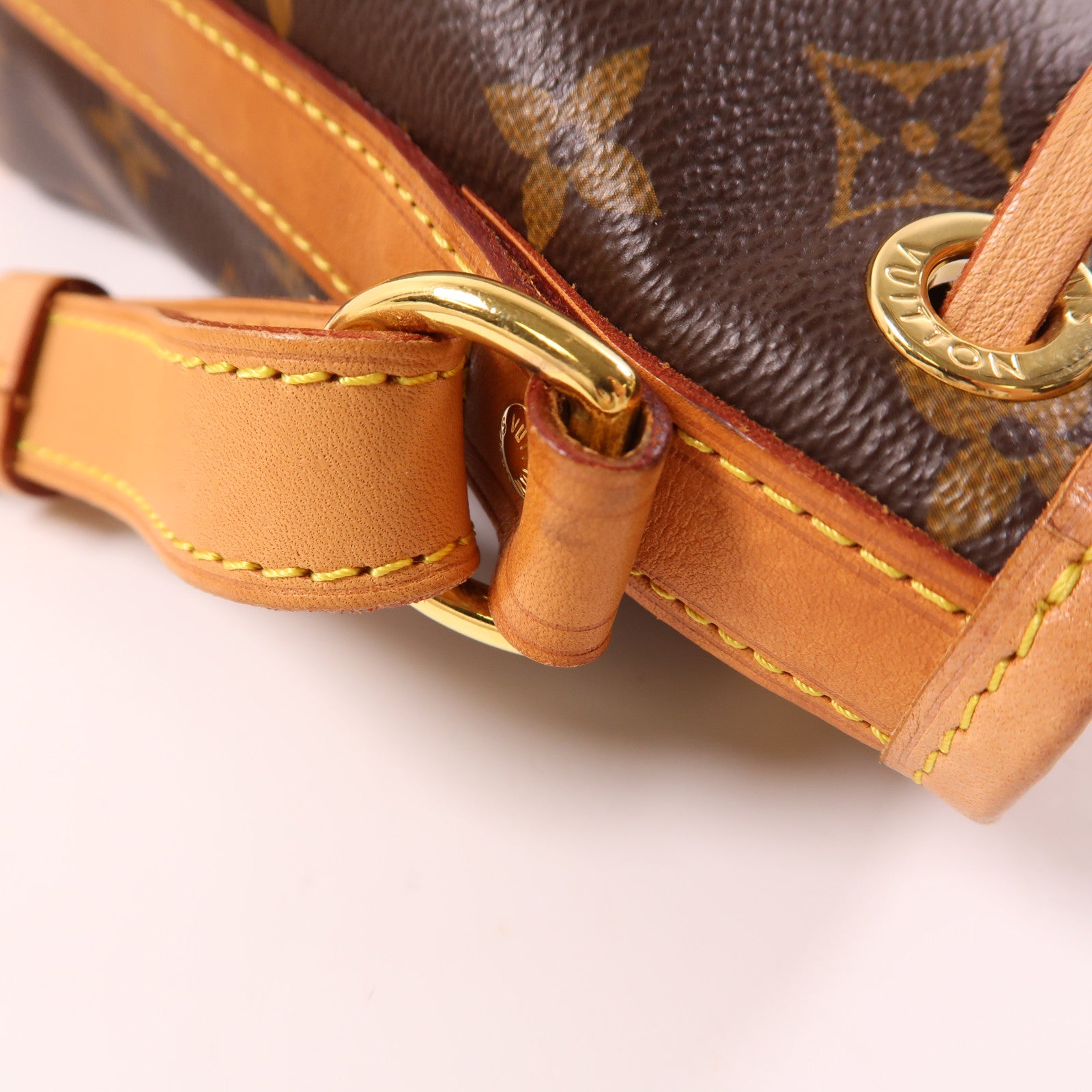 LOUIS VUITTON Monogram Noe BB金扣肩背袋啡色