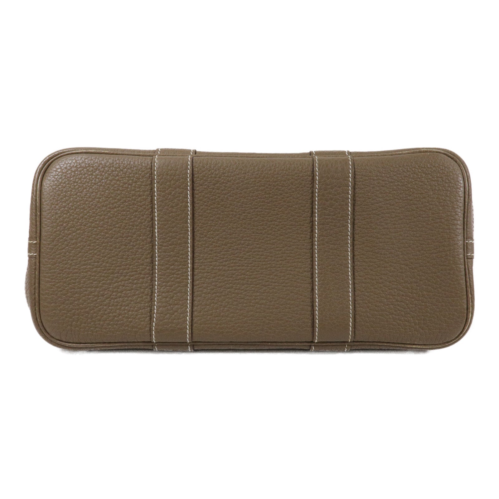 HERMES Negonda皮革Garden Party TPM手挽袋Etoupe