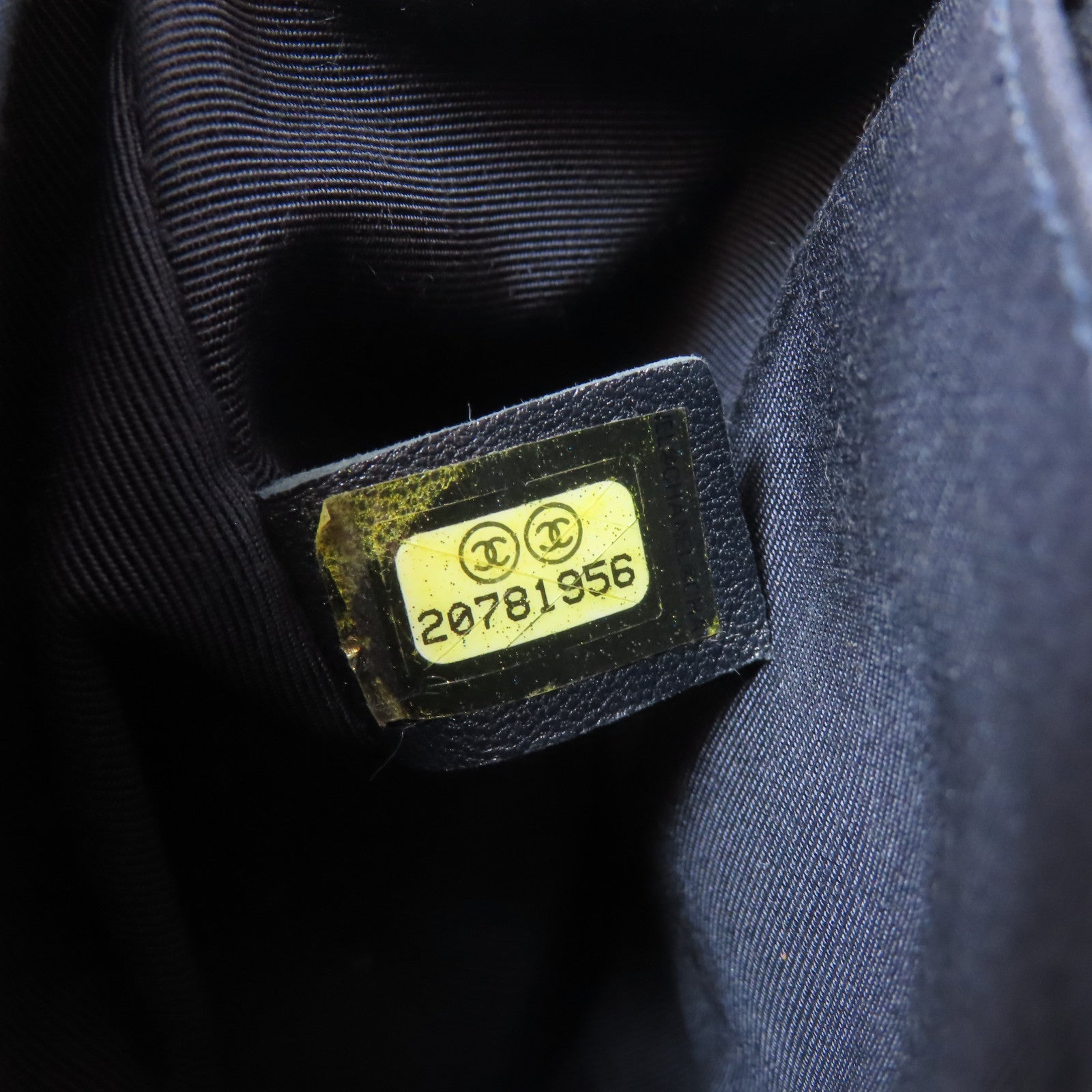CHANEL 【激減優惠】斜紋牛仔布Boy 25銀扣肩背袋藍色
