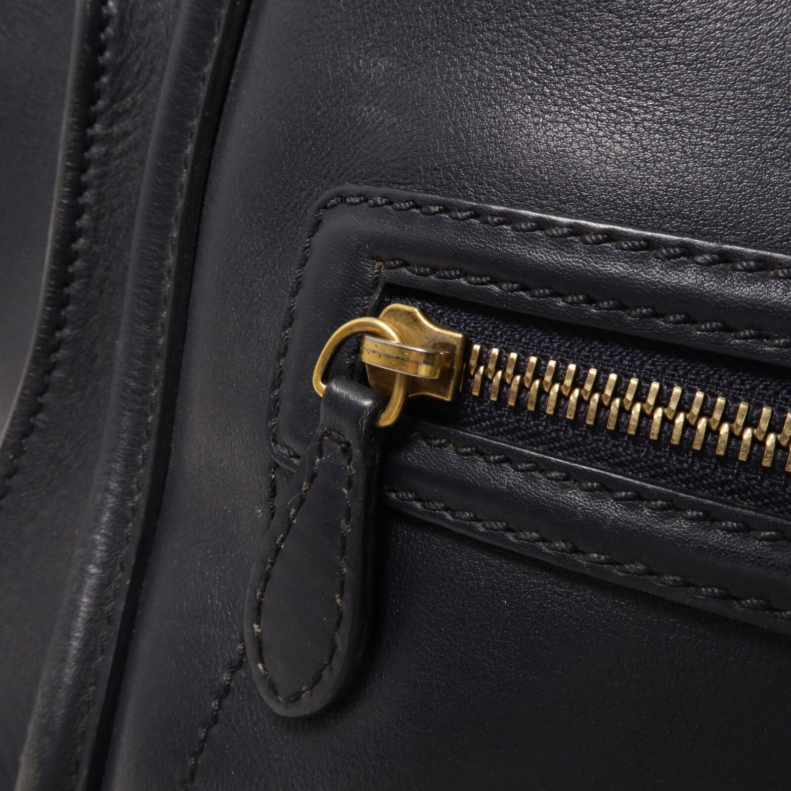 CELINE 牛皮皮革Micro Luggage手挽袋