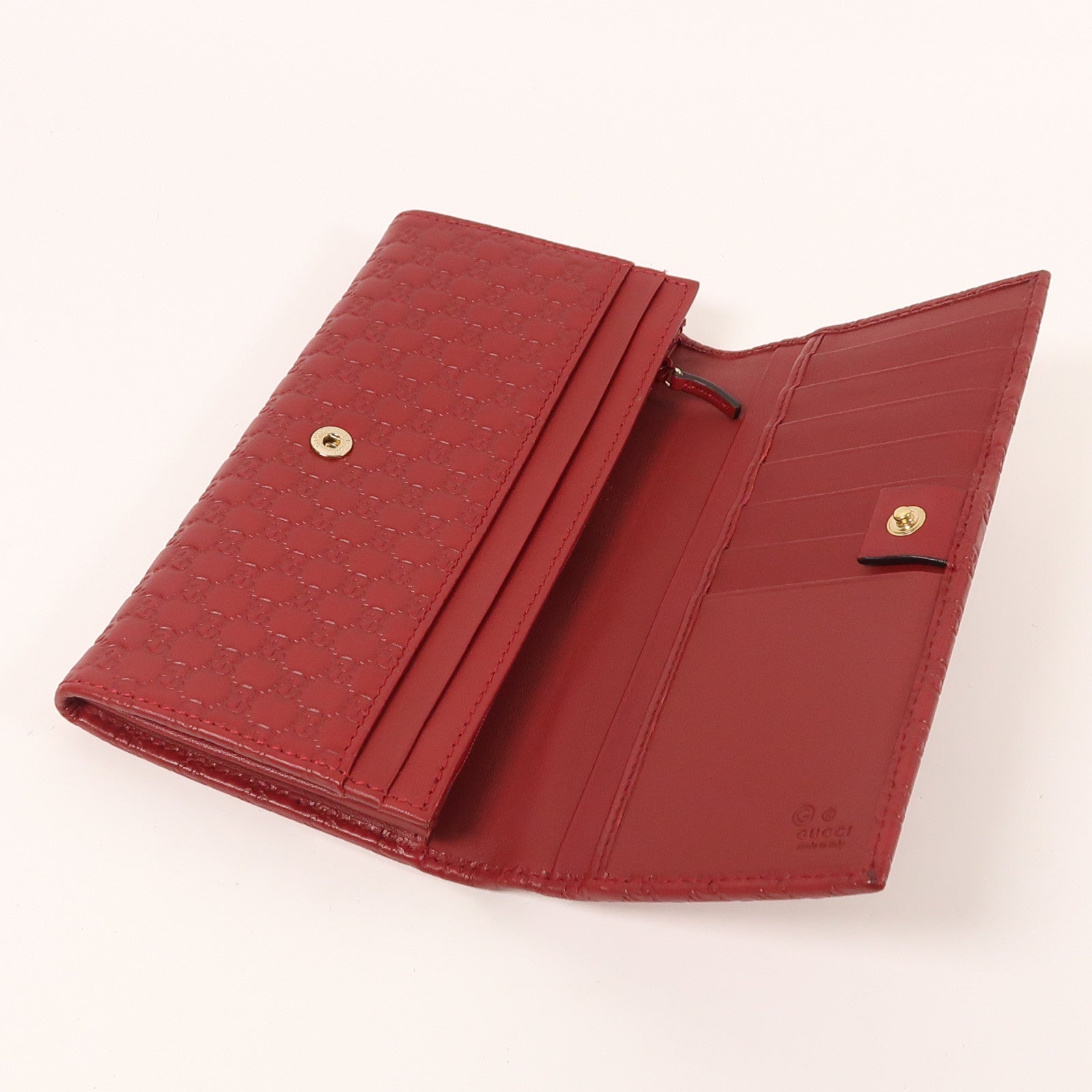 GUCCI 【萬聖節商品】牛皮皮革Long Wallet金扣長錢包