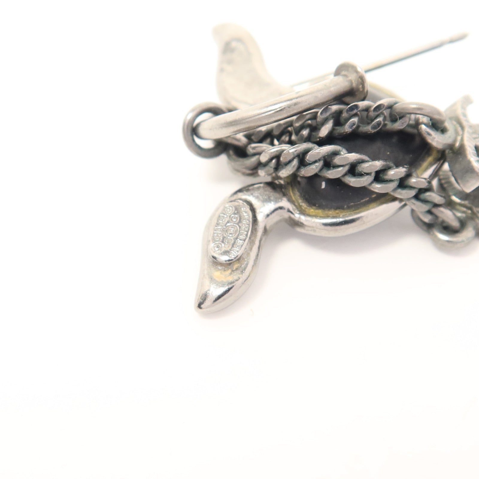 CHANEL 金屬/水晶Pierced Earrings耳環