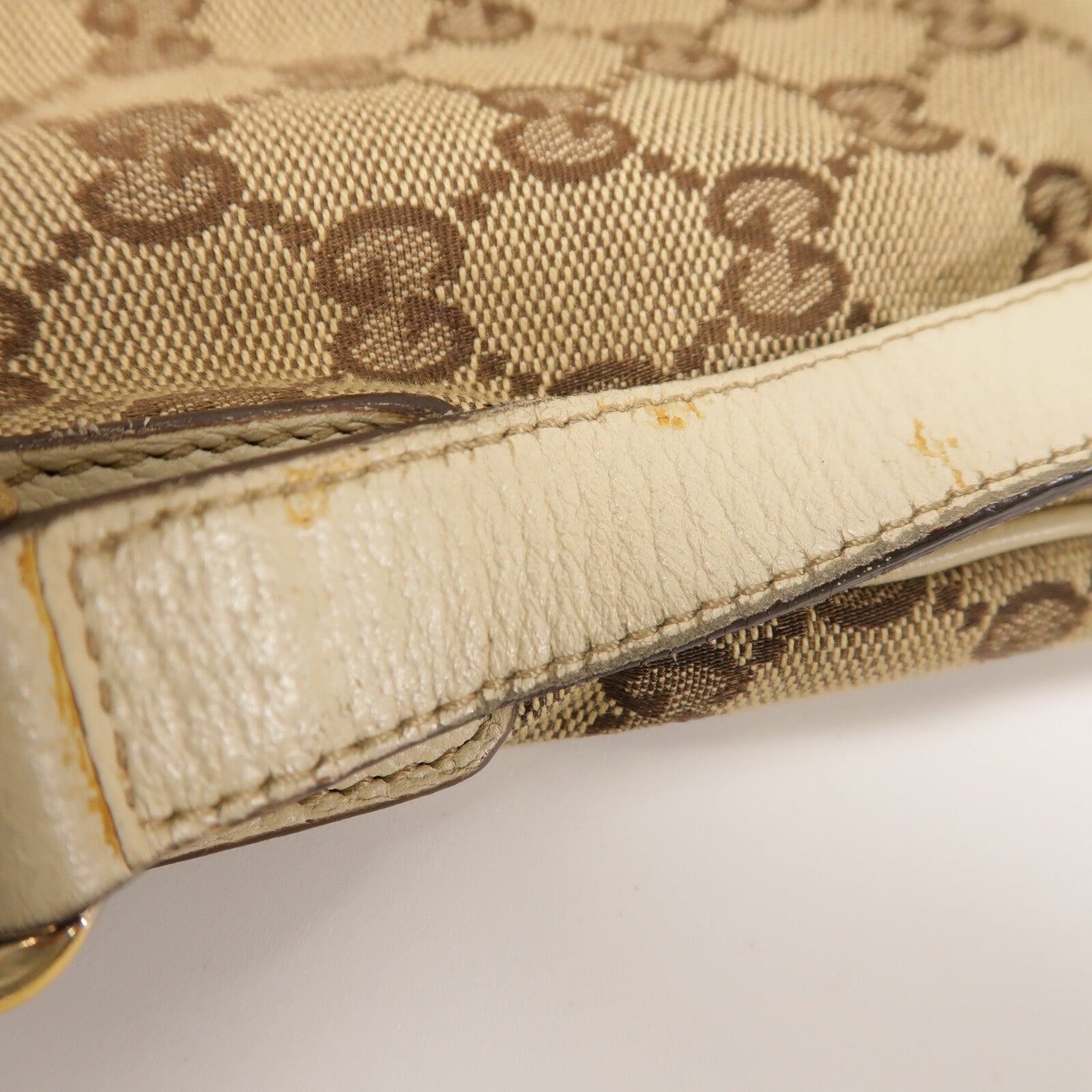 GUCCI 帆布Shoulder Bag金扣肩背袋
