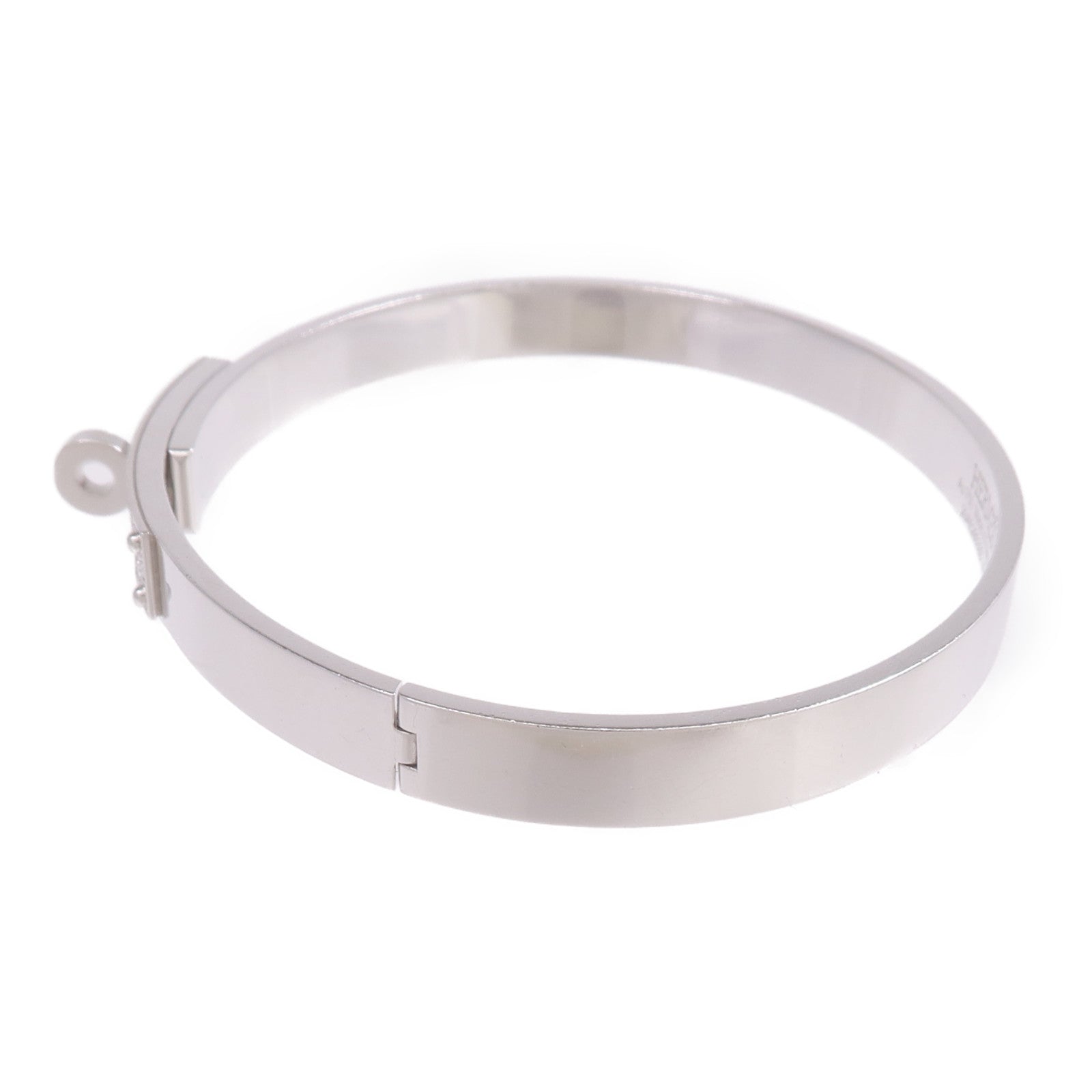HERMES 18K白金Kelly Bracelet Small Model鑽石手鐲