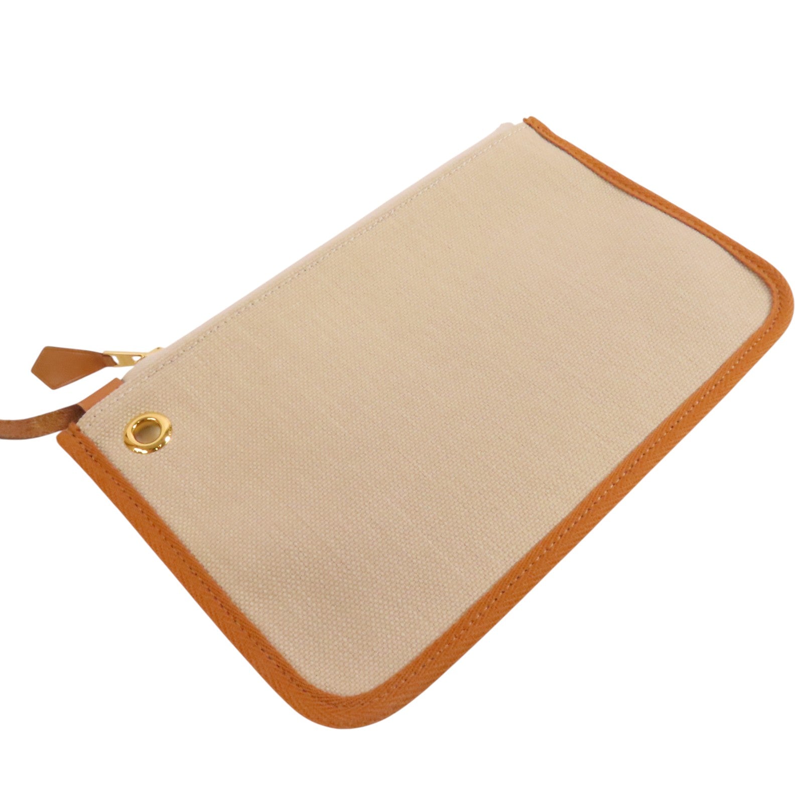 HERMES 帆布/皮革Herbag PM金扣手挽肩背兩用袋