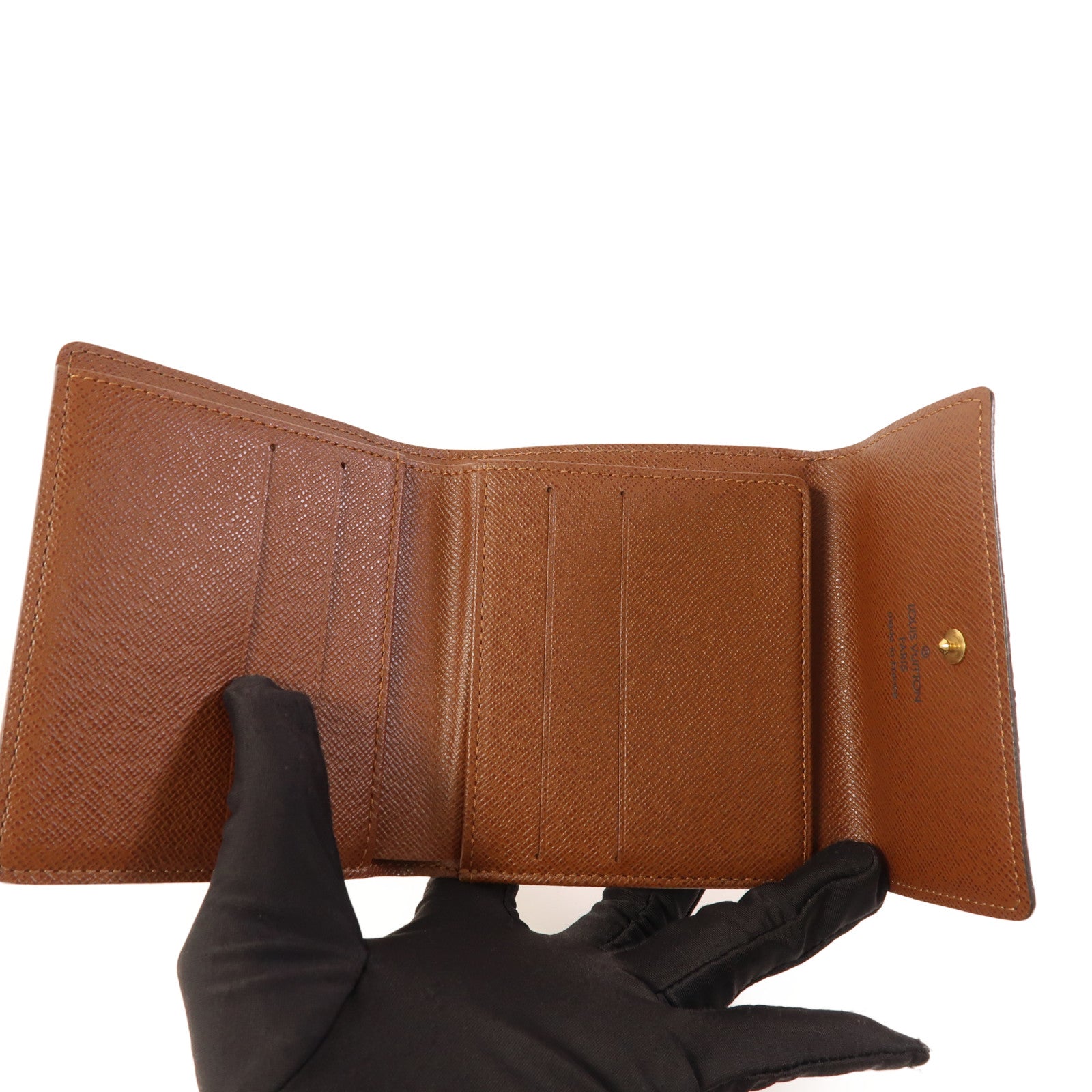 LOUIS VUITTON Monogram Portefeuille Elise Wallet金扣錢包