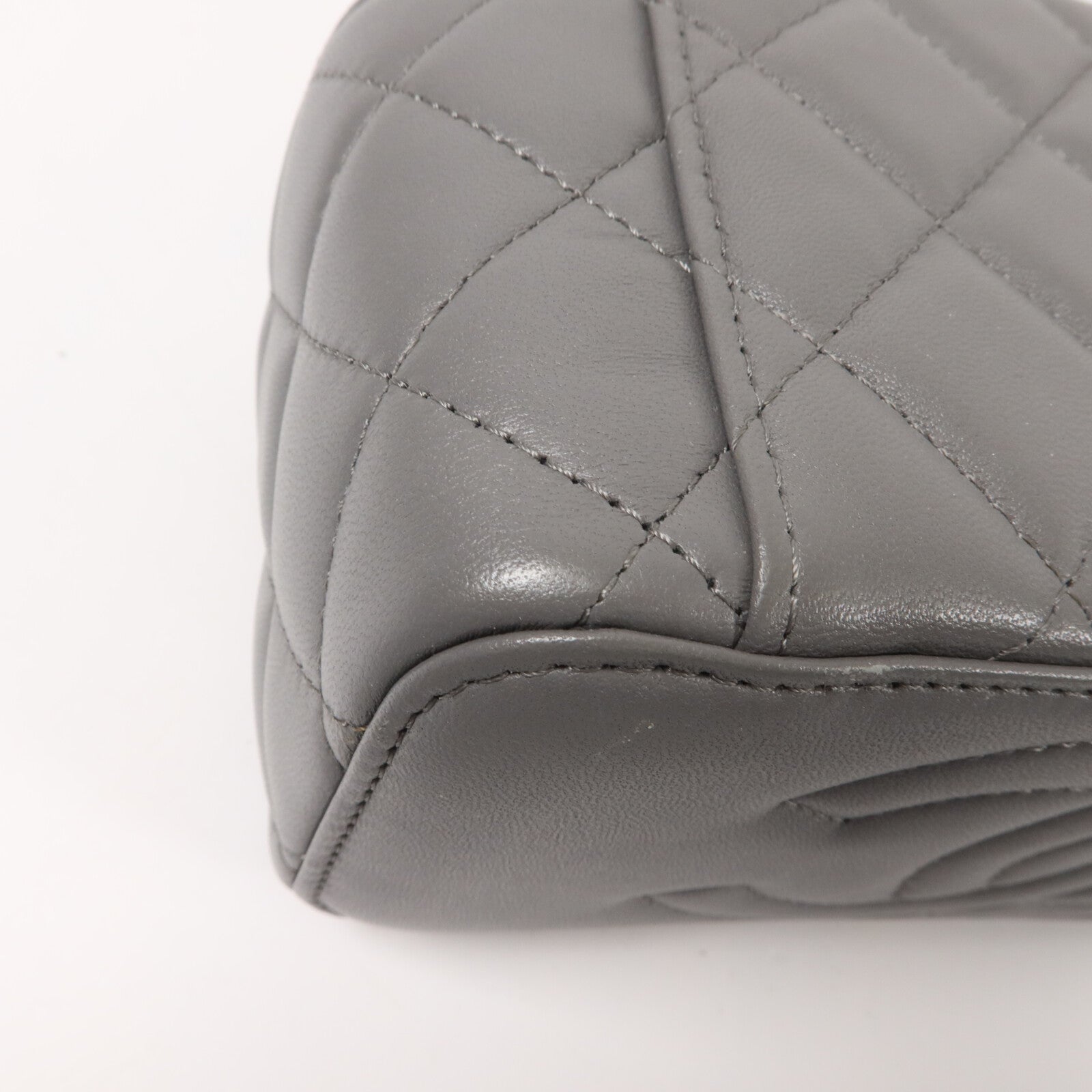CHANEL 羊皮皮革Vanity Bag鏈帶手挽肩背兩用袋