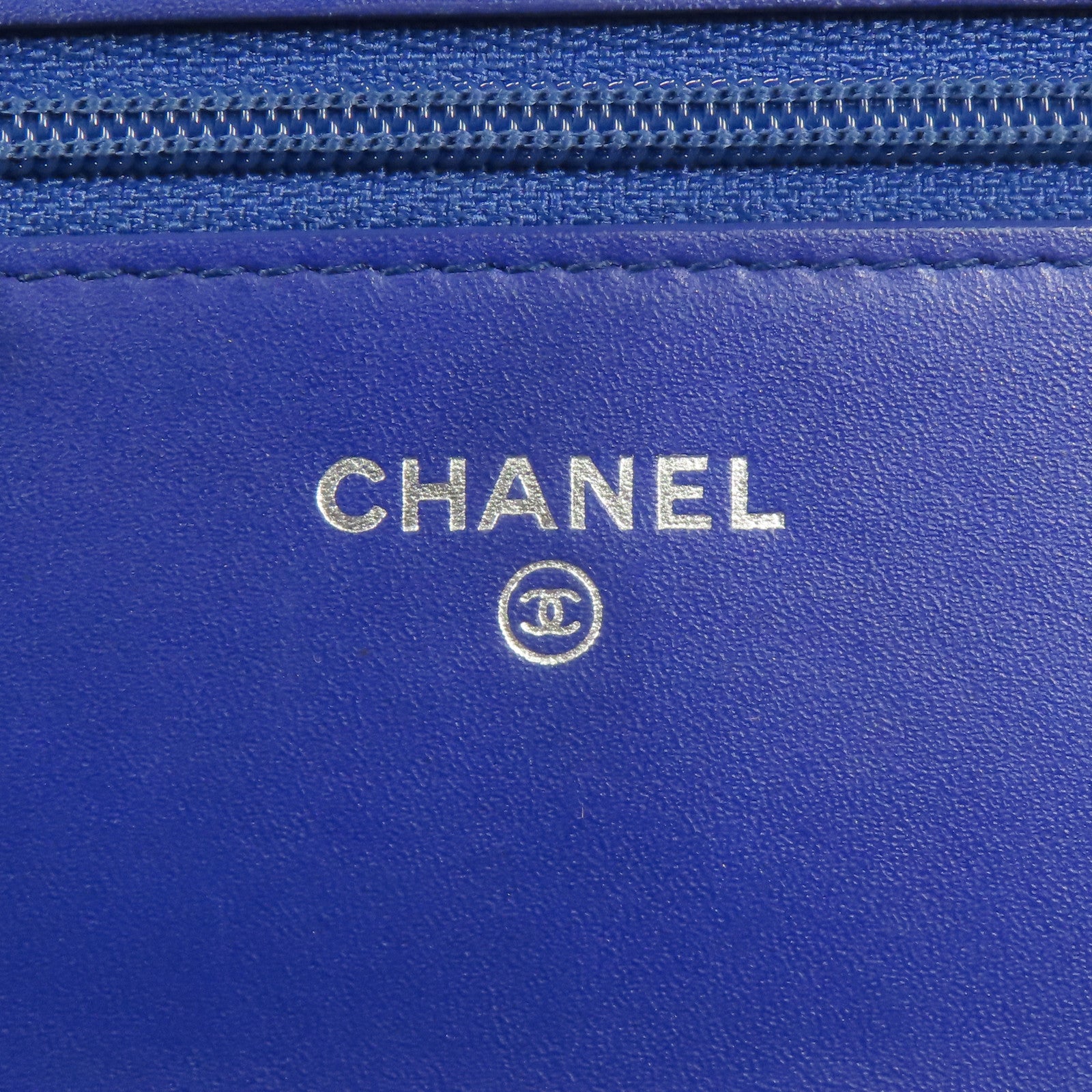 CHANEL 皮革WOC Wallet On Chain銀扣鏈帶肩背袋