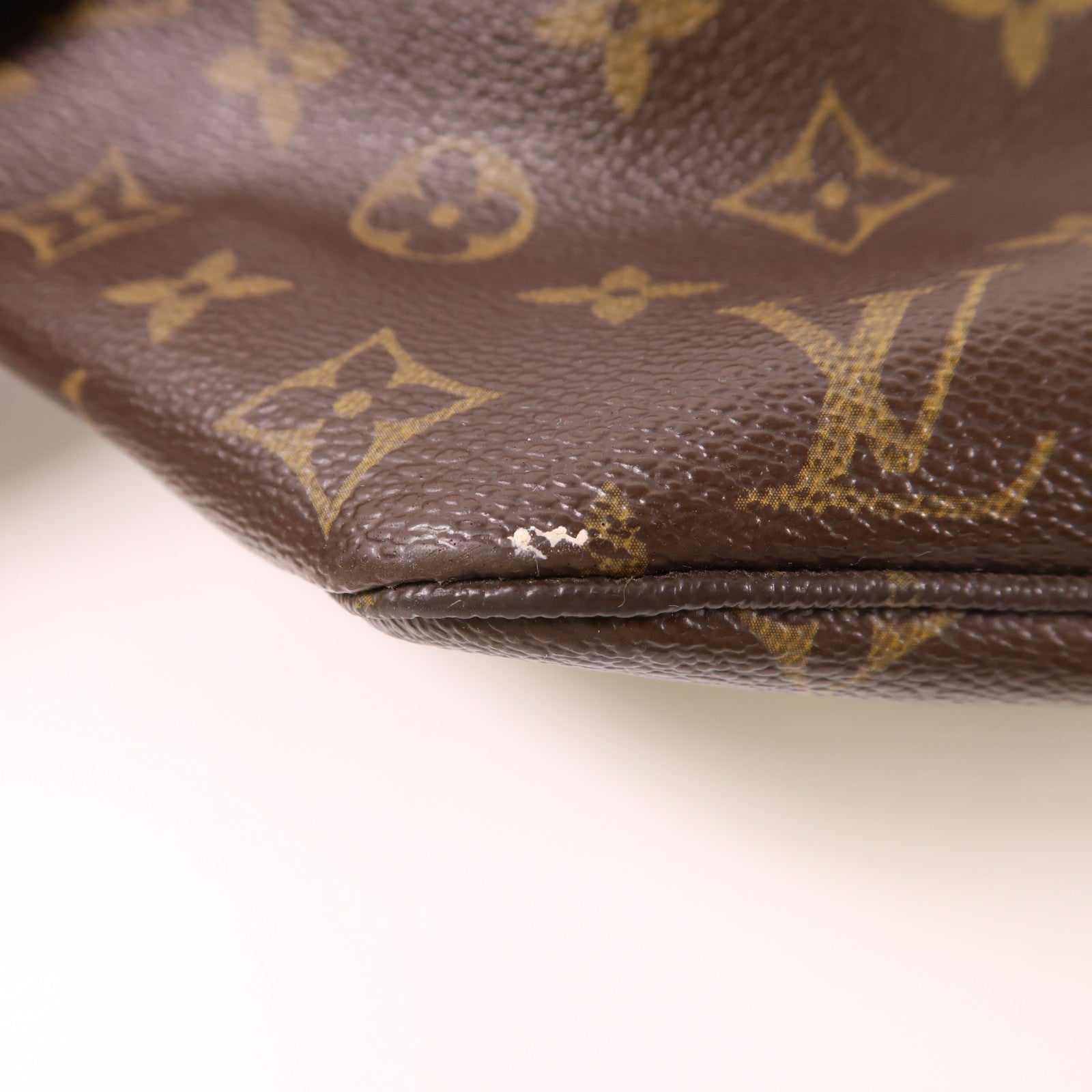 LOUIS VUITTON Monogram Neverfull MM金扣手挽袋