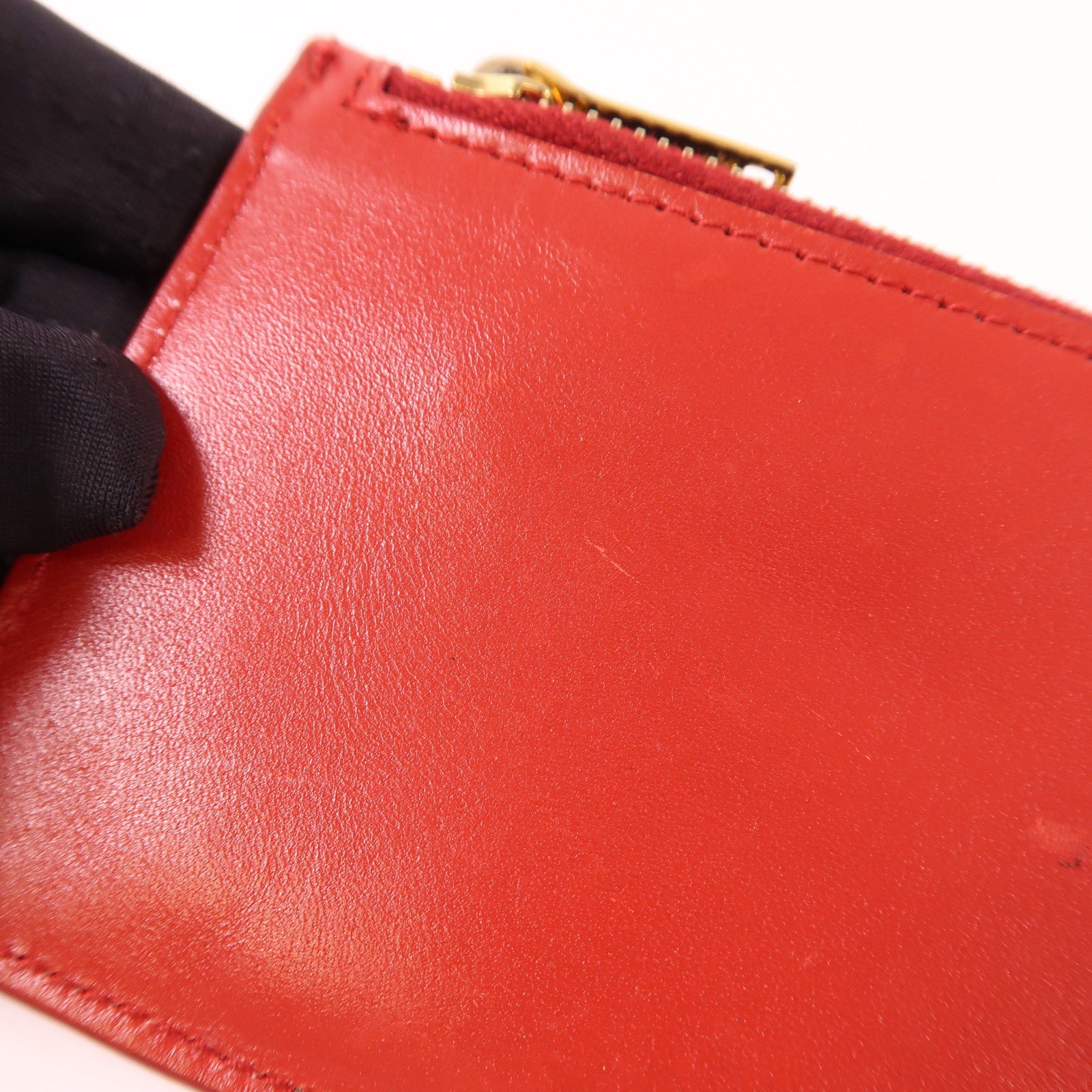 SAINT LAURENT 牛皮皮革Card case金扣卡片套