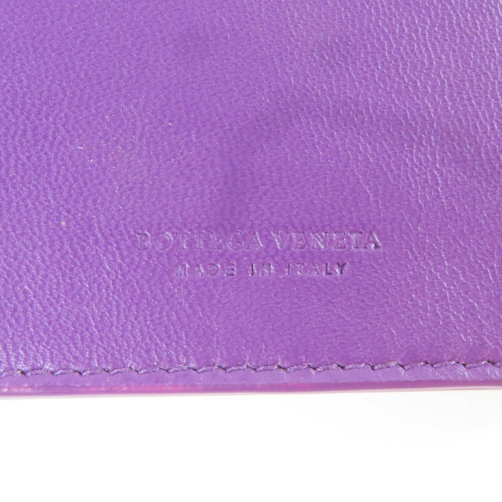 BOTTEGA VENETA 牛皮皮革Long wallet長錢包紫色