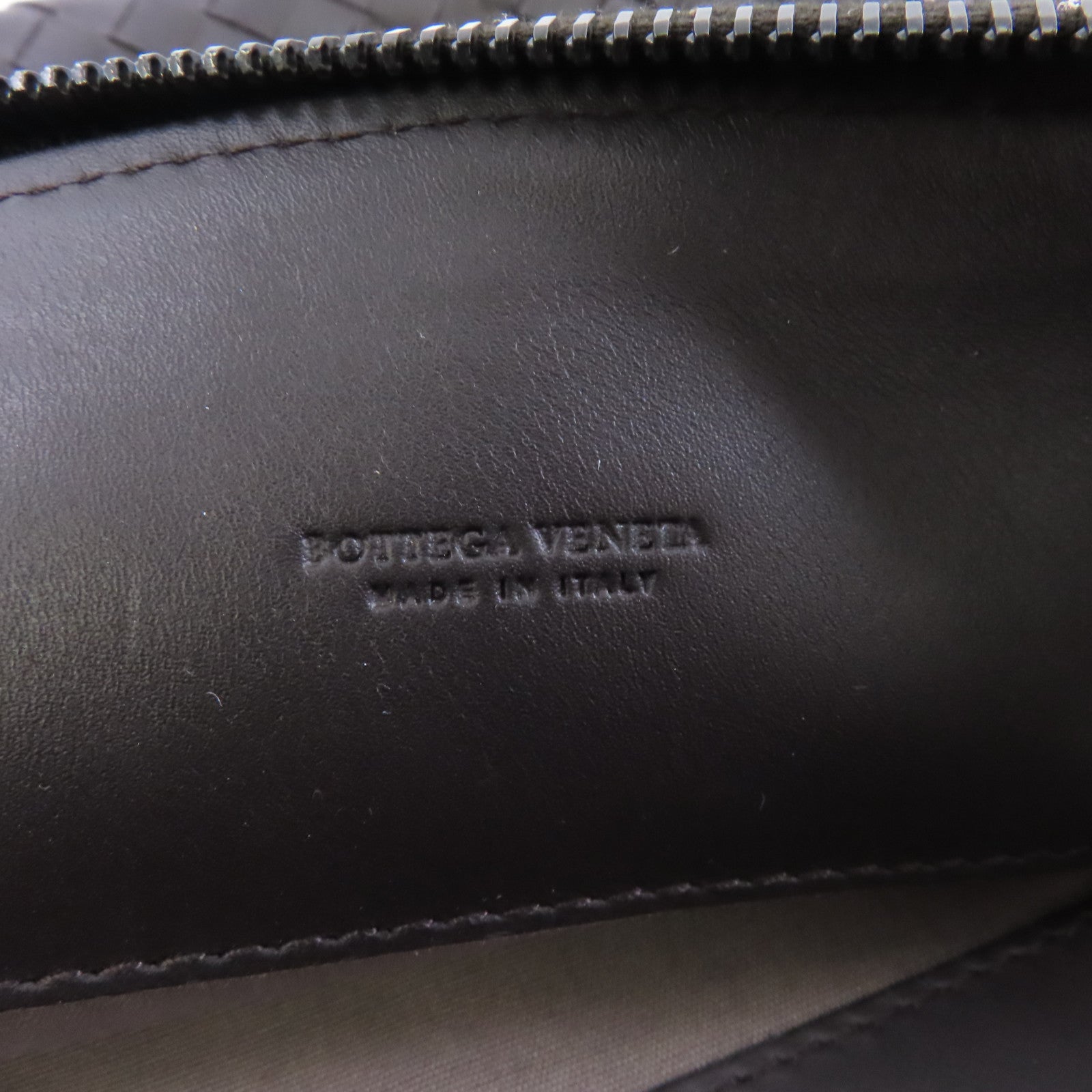 BOTTEGA VENETA 【激減優惠】織紋皮革Clutch Bag手拿包啡色