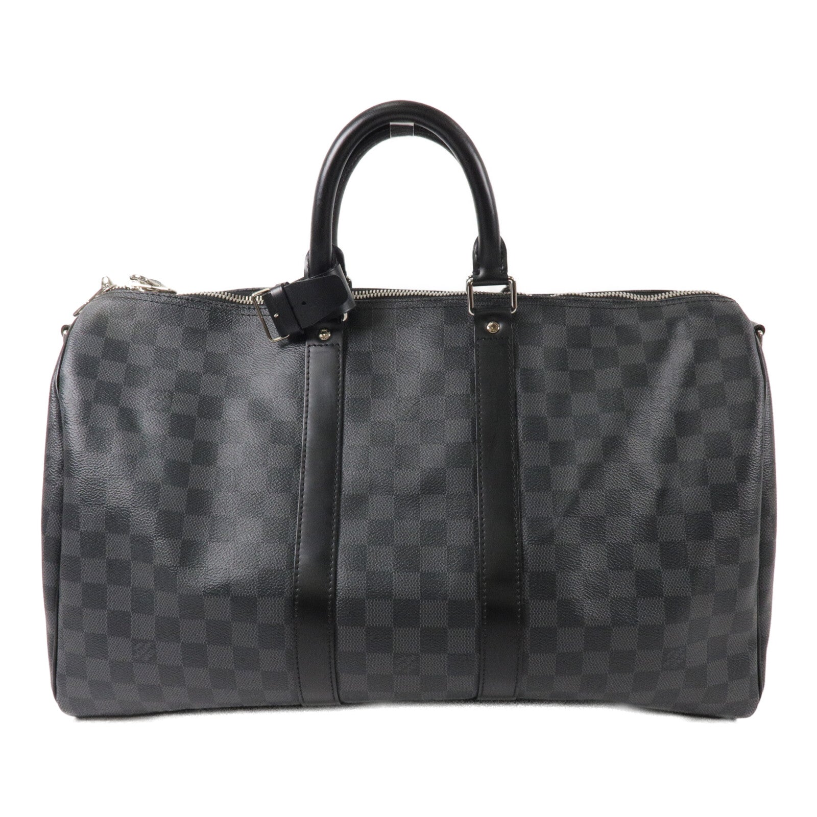 LOUIS VUITTON Damier Graphite Keepall 45 Bandouliere手挽肩背兩用袋