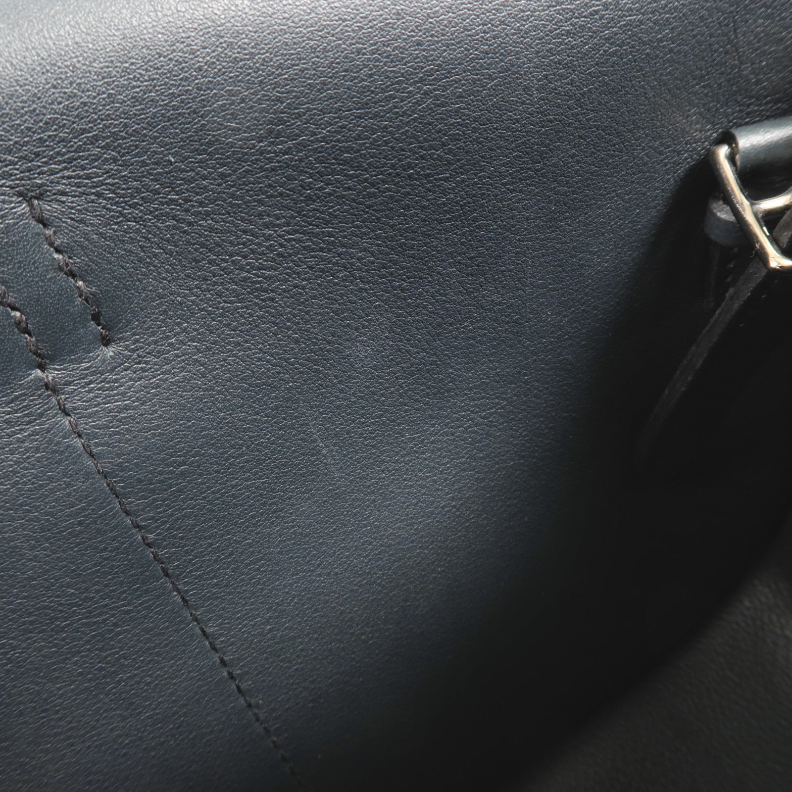 HERMES Evercolor皮革Halzan 25銀扣手挽肩背兩用袋