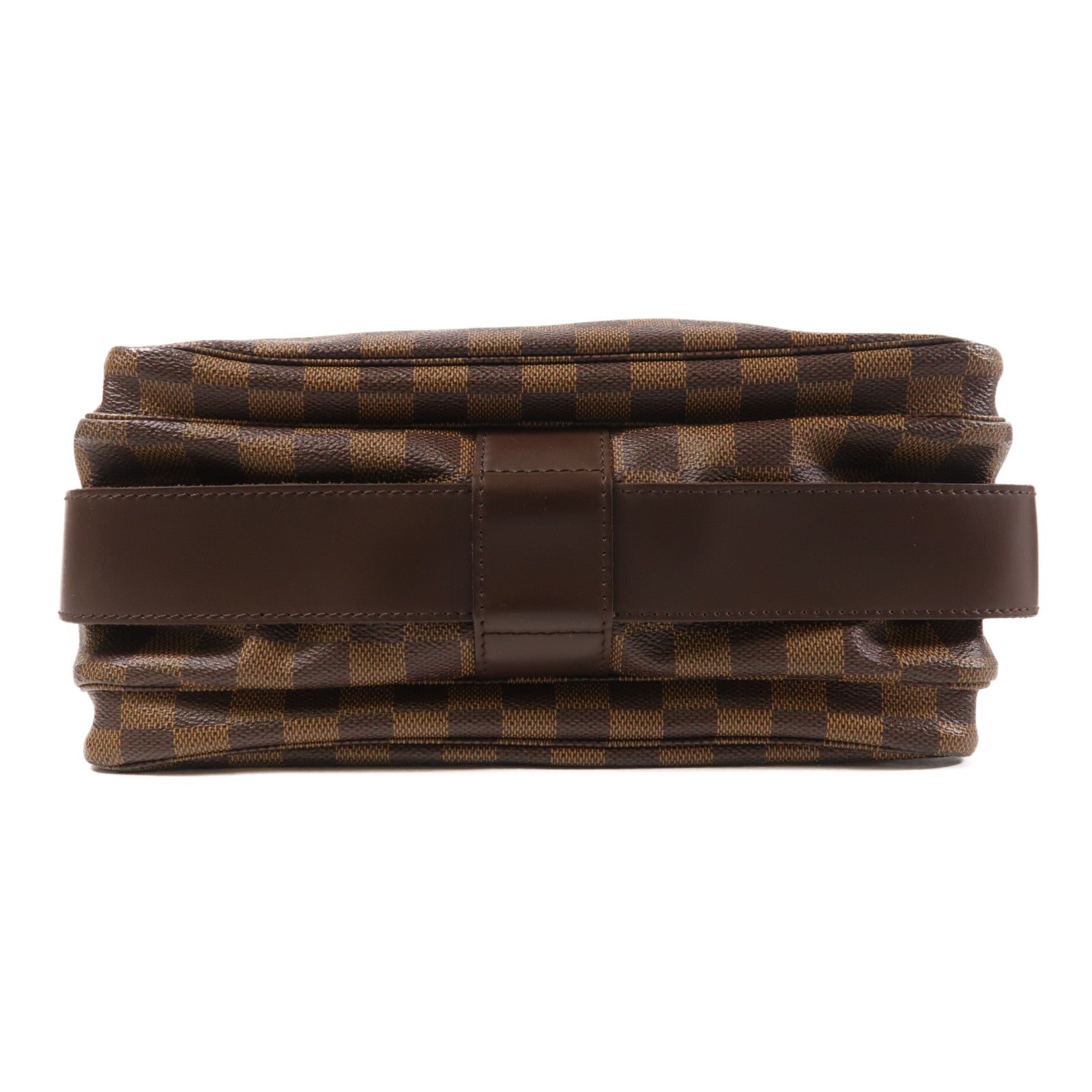 LOUIS VUITTON 【激減優惠】Damier Naviglio金扣肩背袋棕色