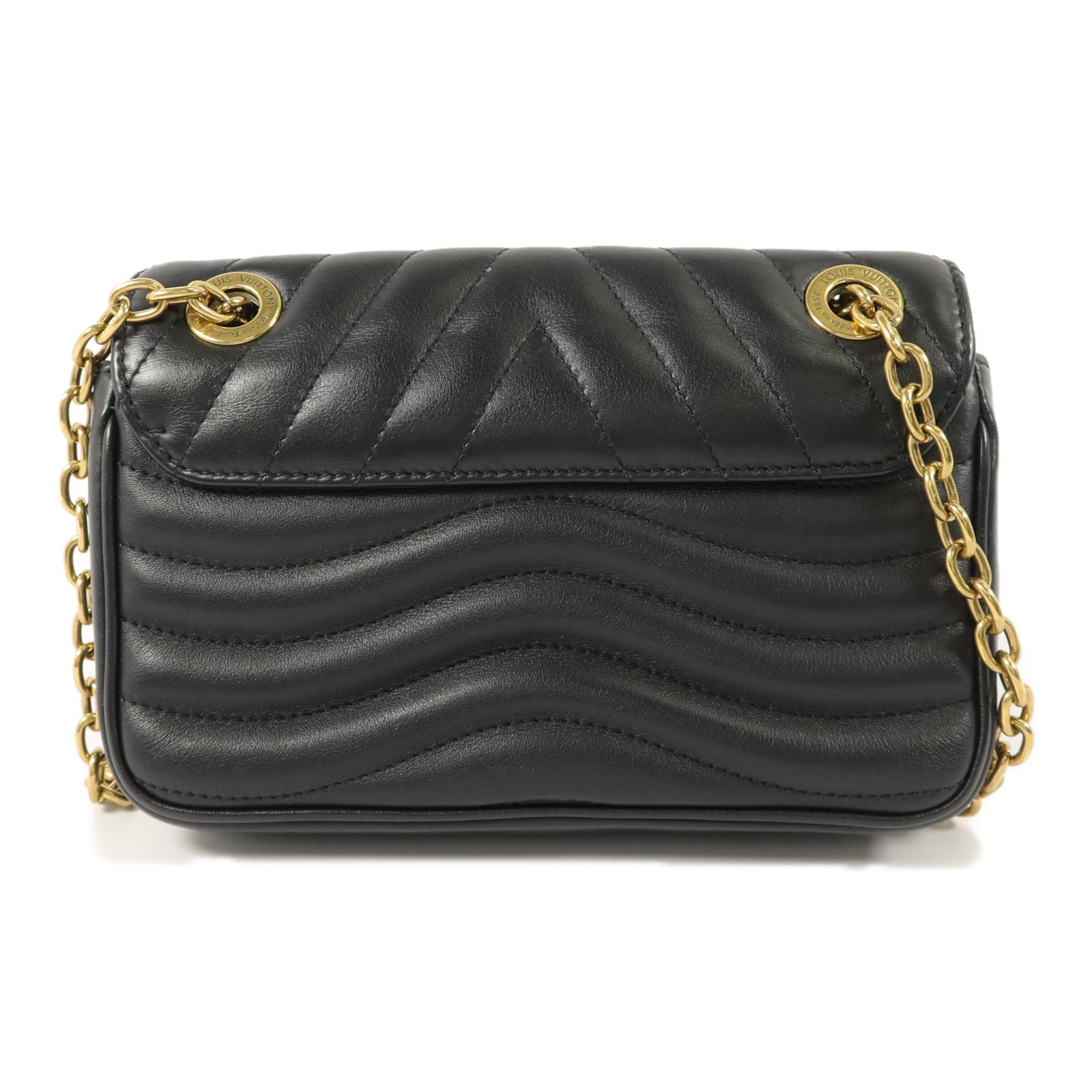LOUIS VUITTON 牛皮皮革New Wave Chain Bag PM鏈帶肩背袋