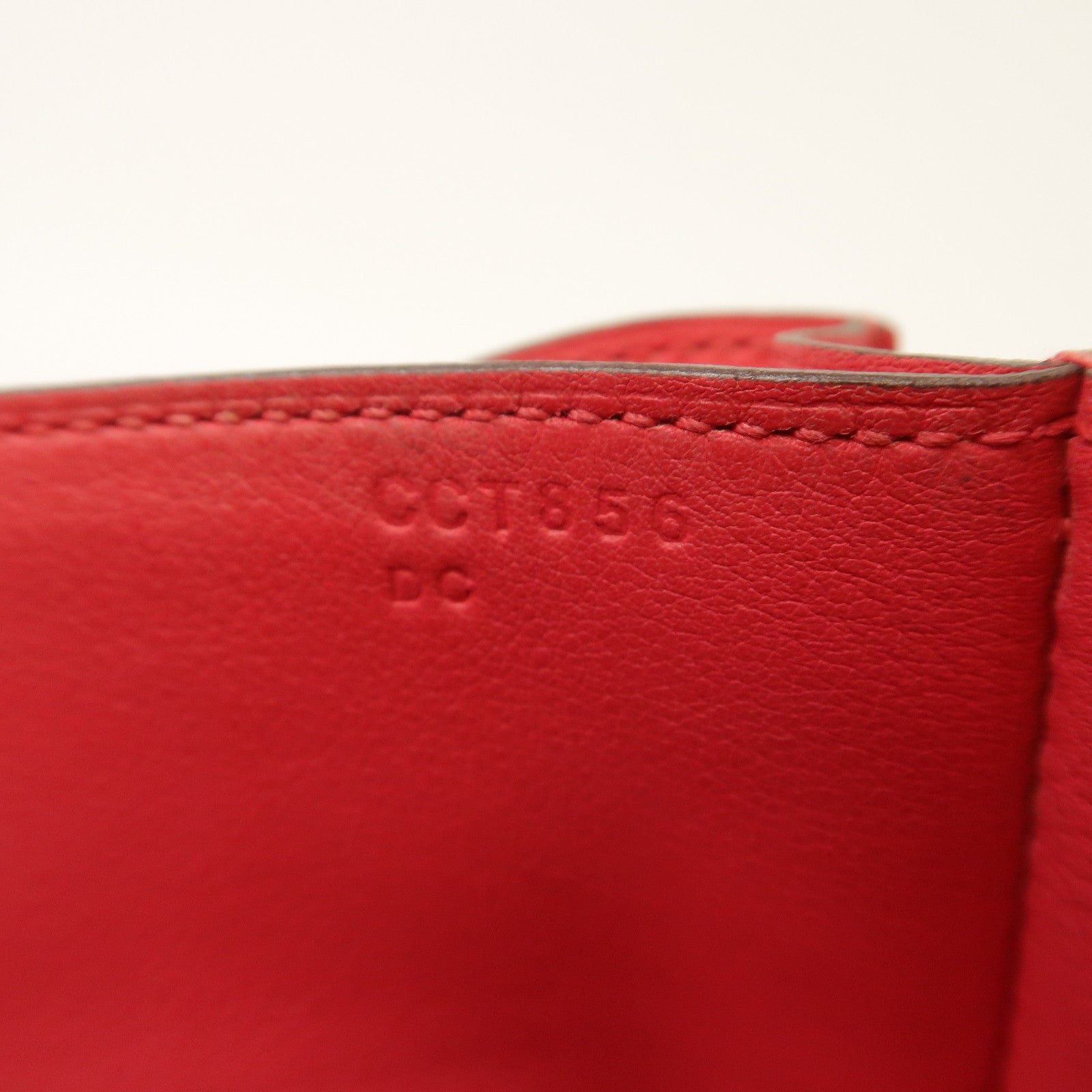 HERMES 【激減優惠】Swift皮革Mini Constance銀扣肩背袋紅色