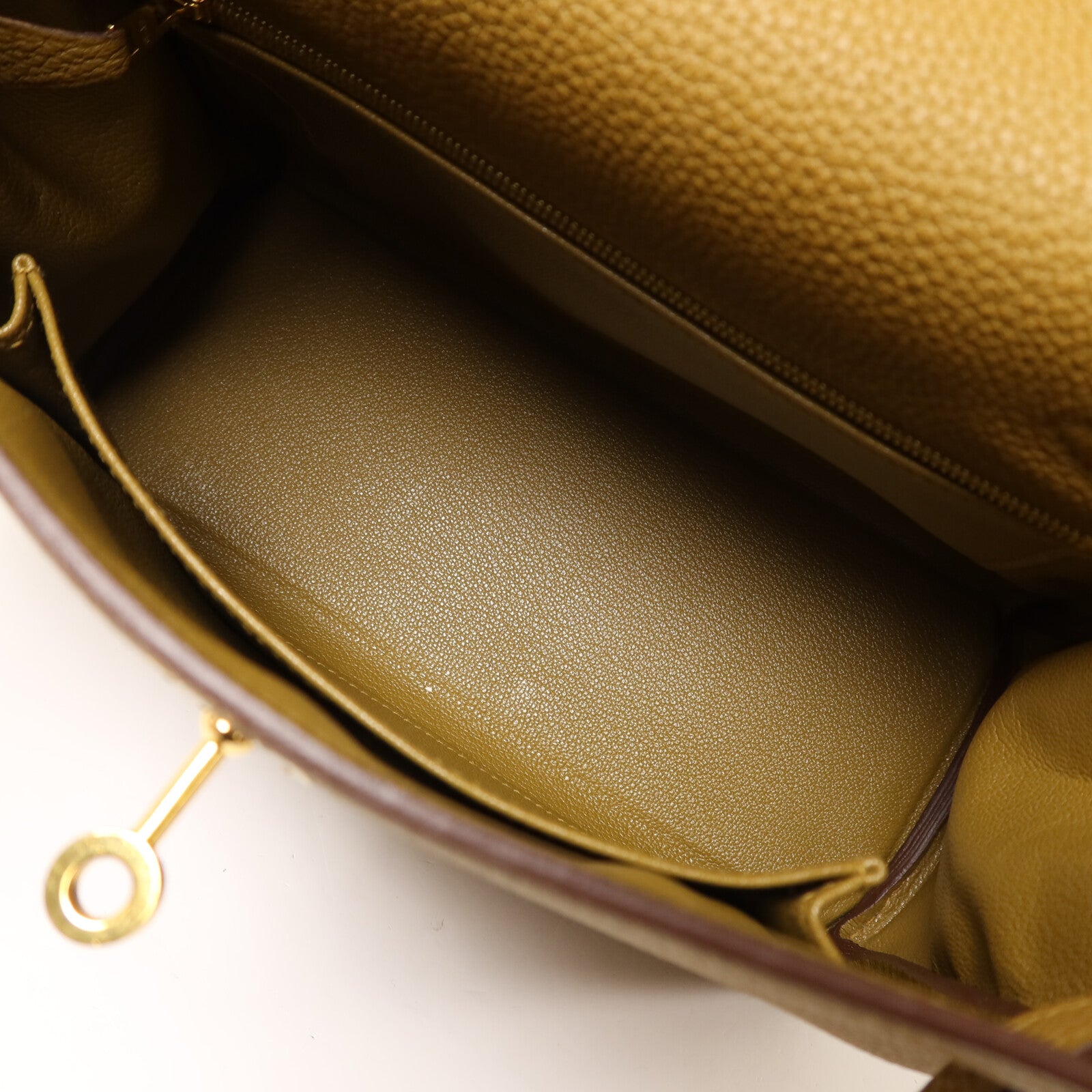HERMES Togo皮革Kelly 25手挽肩背兩用袋Bronze Dore
