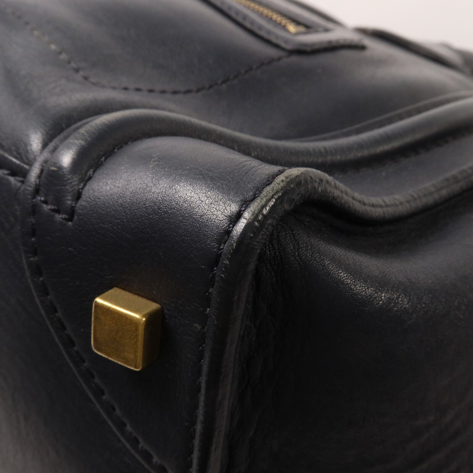 CELINE 牛皮皮革Micro Luggage手挽袋