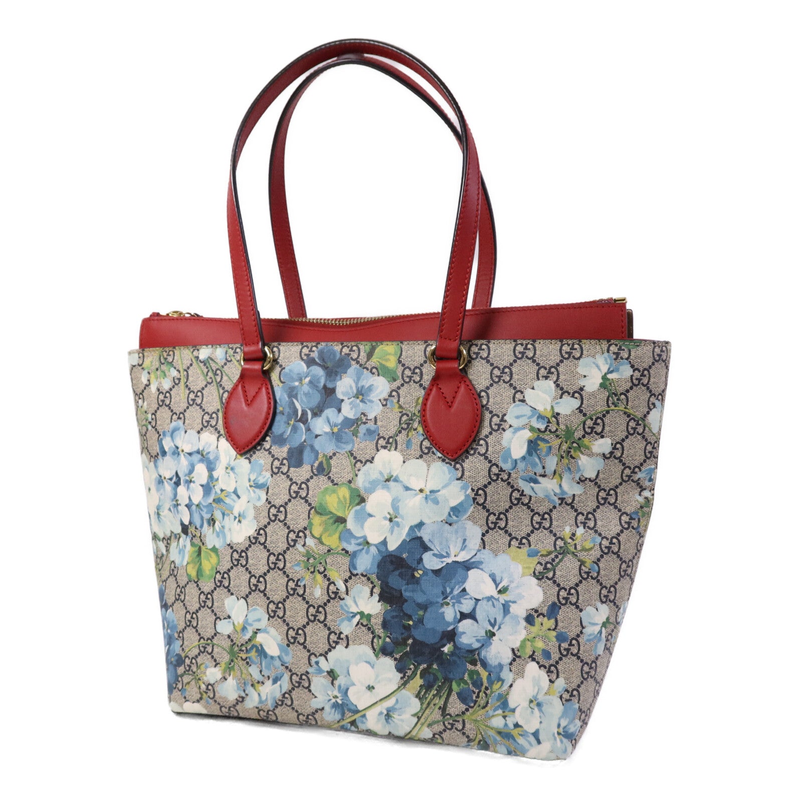 GUCCI 塗層帆布GG Supreme Blooms Tote Bag金扣手挽袋