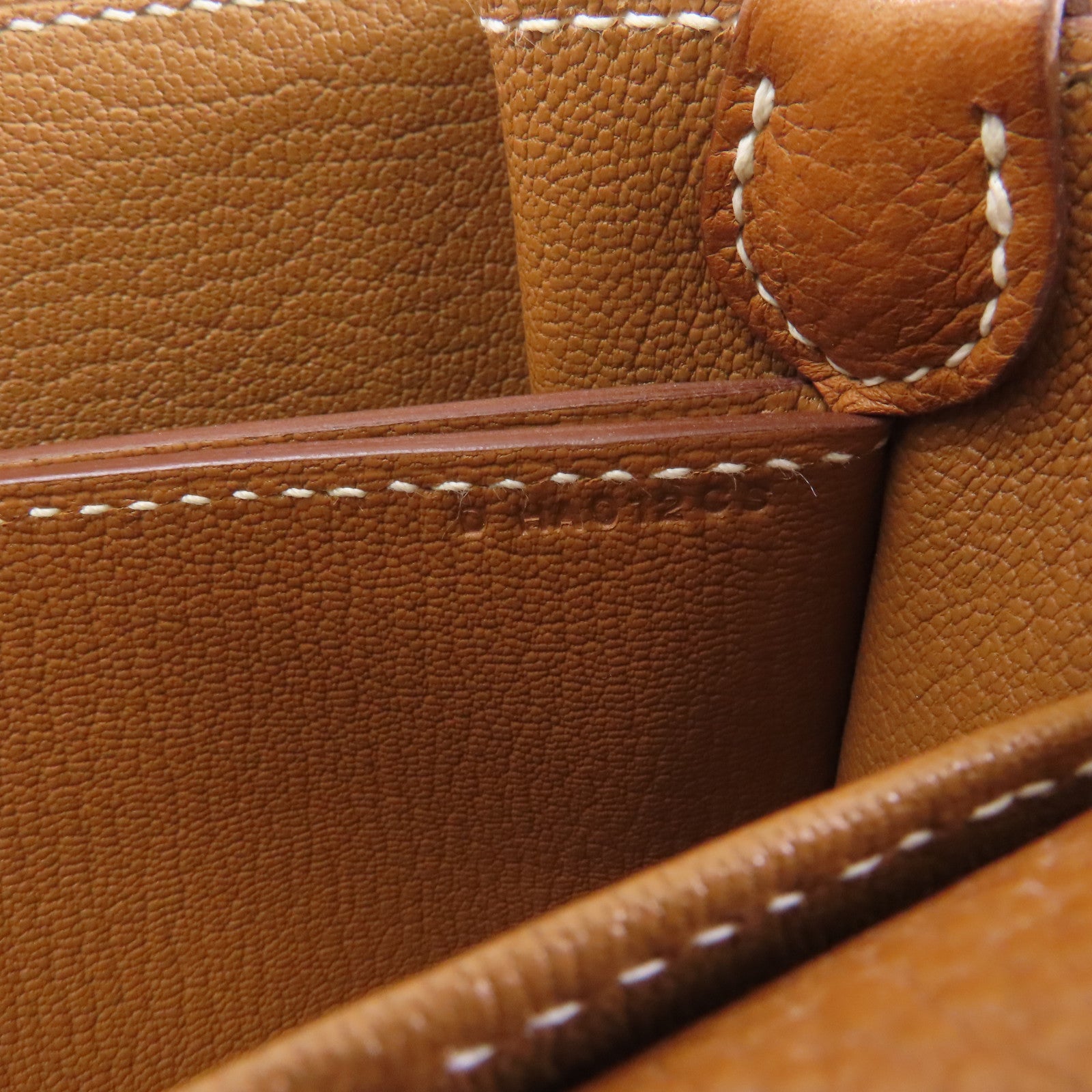 HERMES Barenia Faubourg皮革Mini Roulis金扣肩背袋啡色