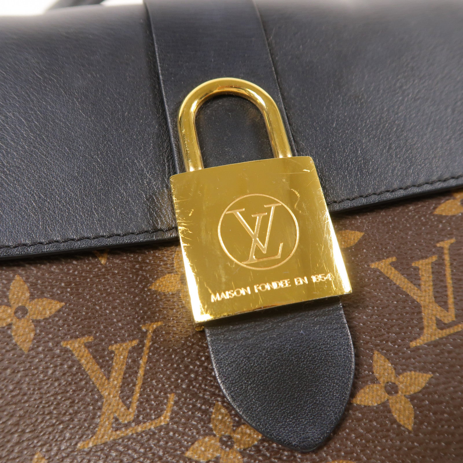 LOUIS VUITTON Monogram Locky BB金扣手挽肩背兩用袋