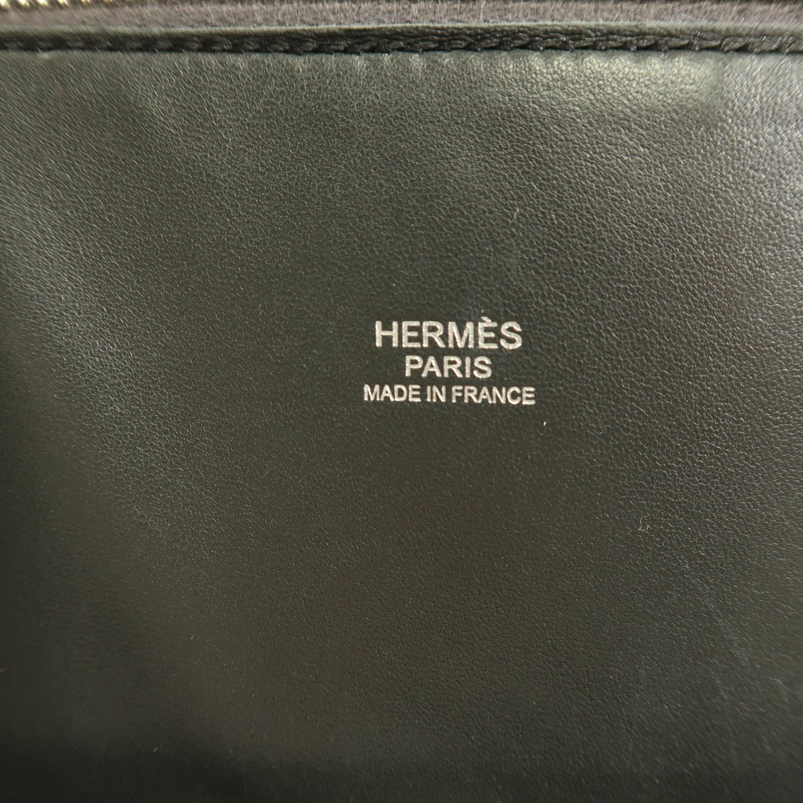 HERMES Clemence皮革Bolide 31銀扣手挽肩背兩用袋Noir