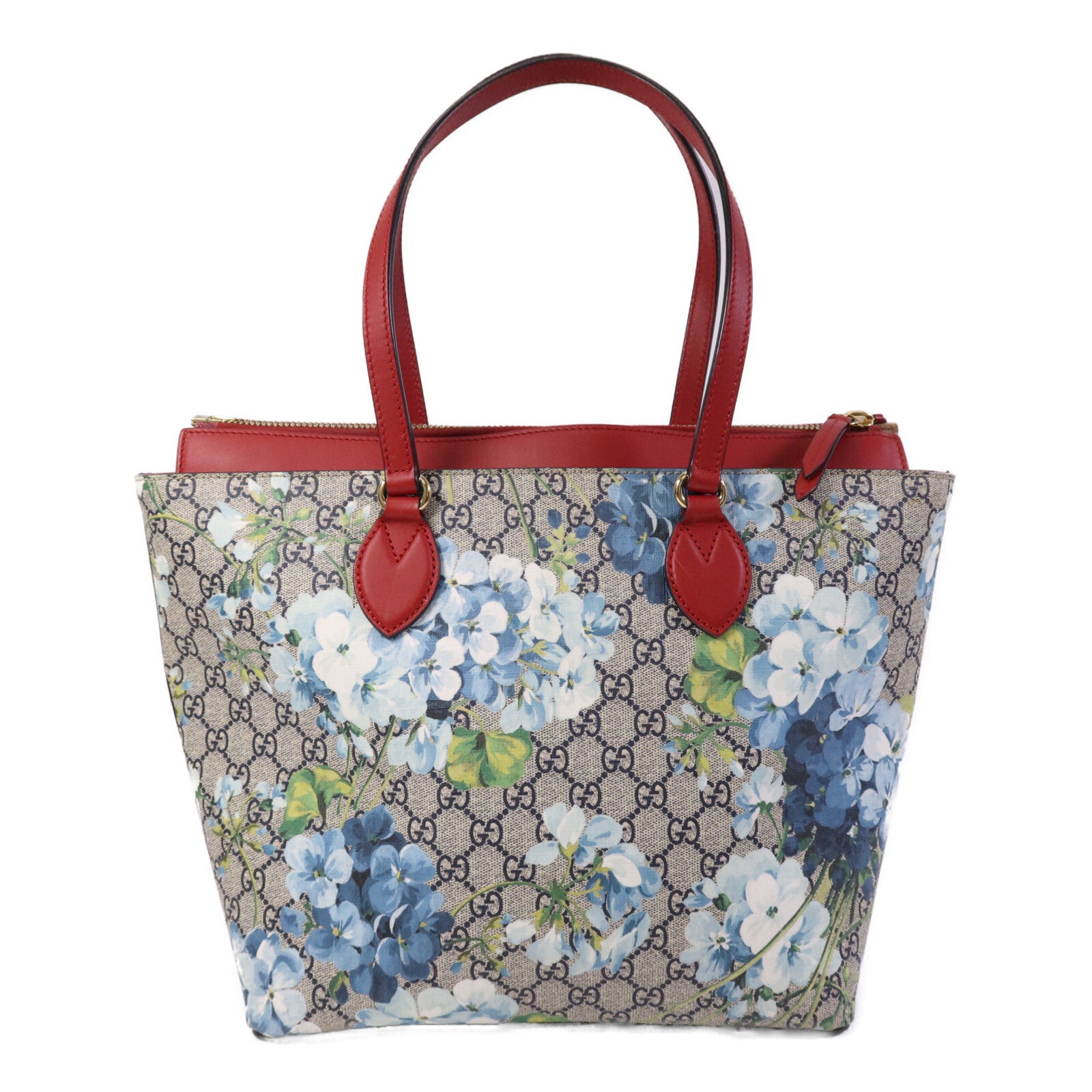 GUCCI 塗層帆布GG Supreme Blooms Tote Bag金扣手挽袋