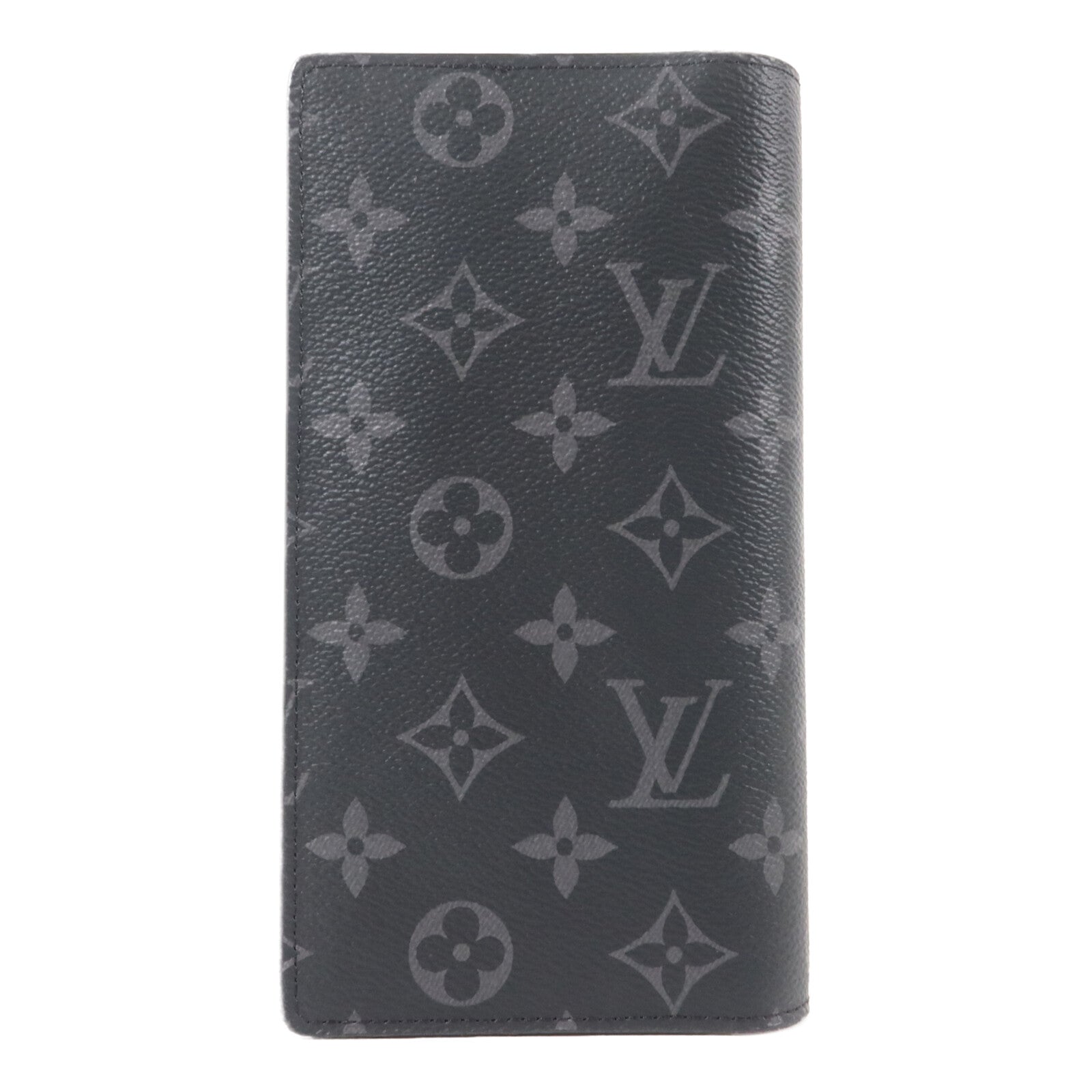 LOUIS VUITTON Monogram Eclipse Brazza長錢包