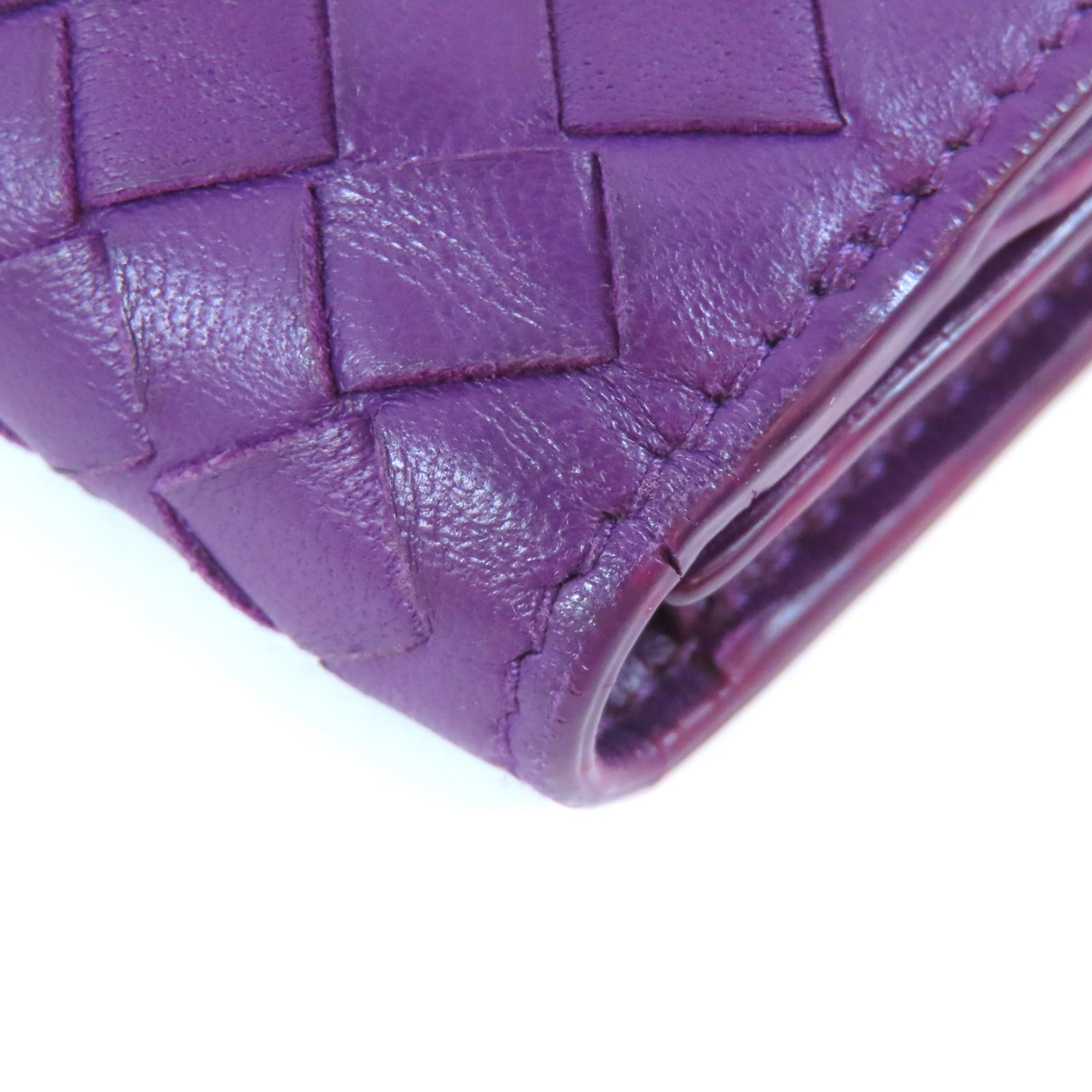 BOTTEGA VENETA 牛皮皮革Long wallet長錢包紫色