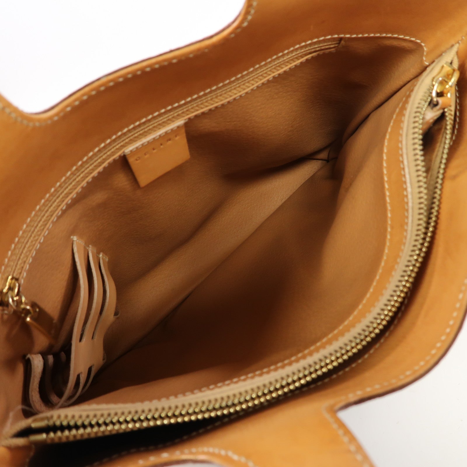 CELINE 塗層帆布Hand Bag金扣手挽袋啡色