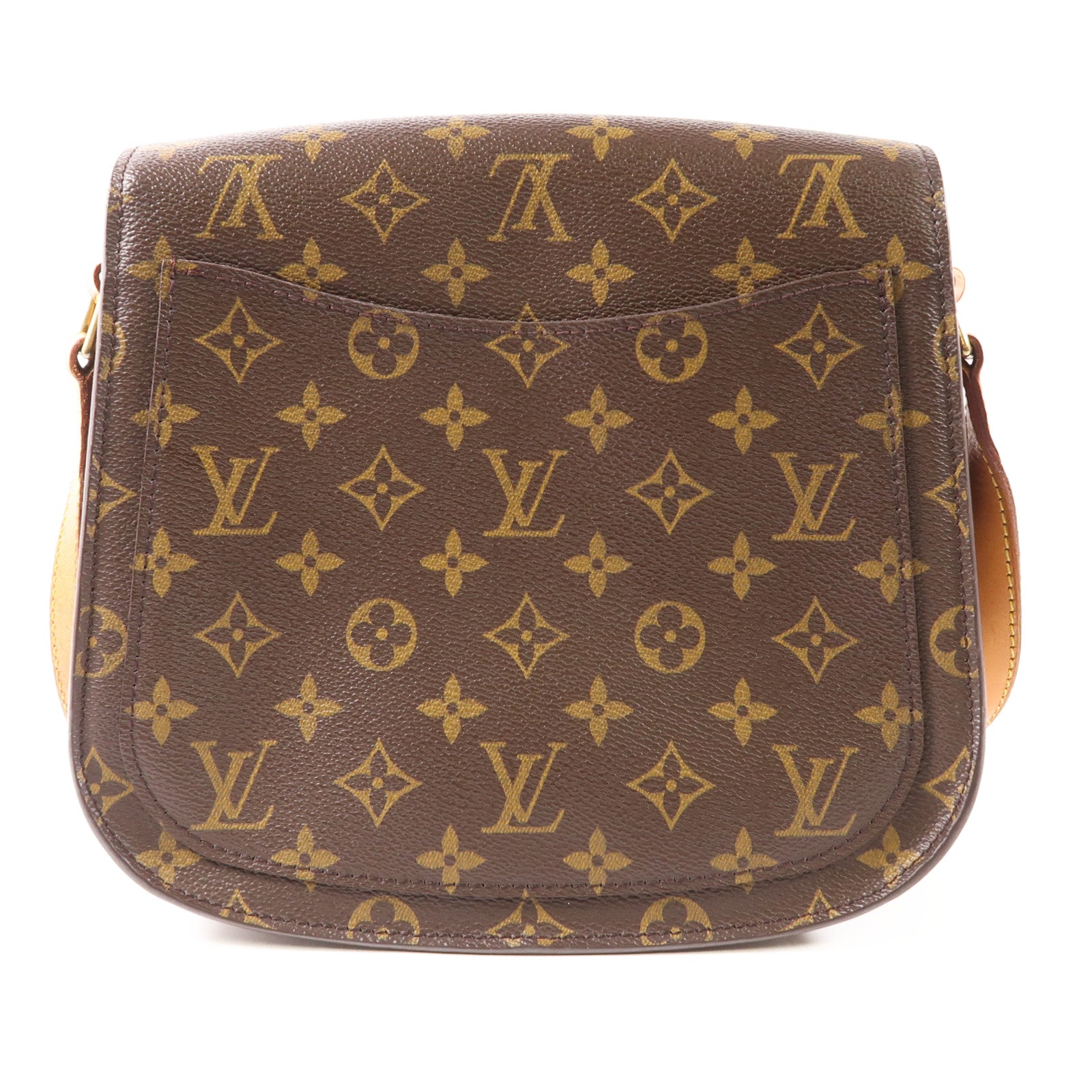 LOUIS VUITTON 【激減優惠】Monogram Saint Cloud GM金扣肩背袋