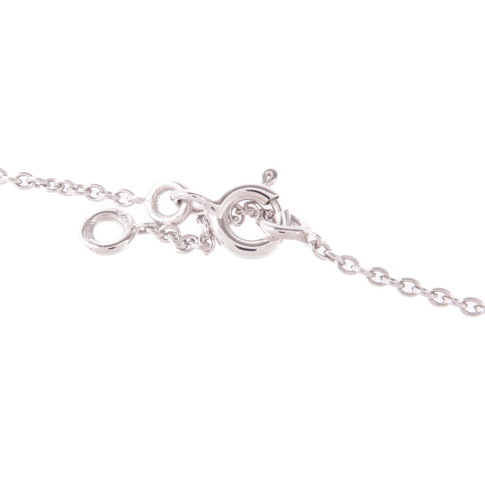 HERMES 18K白金Chaine d'ancre Enchainee鑽石項鍊