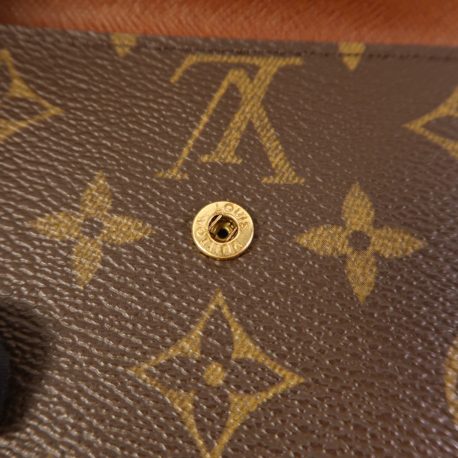 LOUIS VUITTON Monogram Portefeuille Elise Wallet金扣錢包