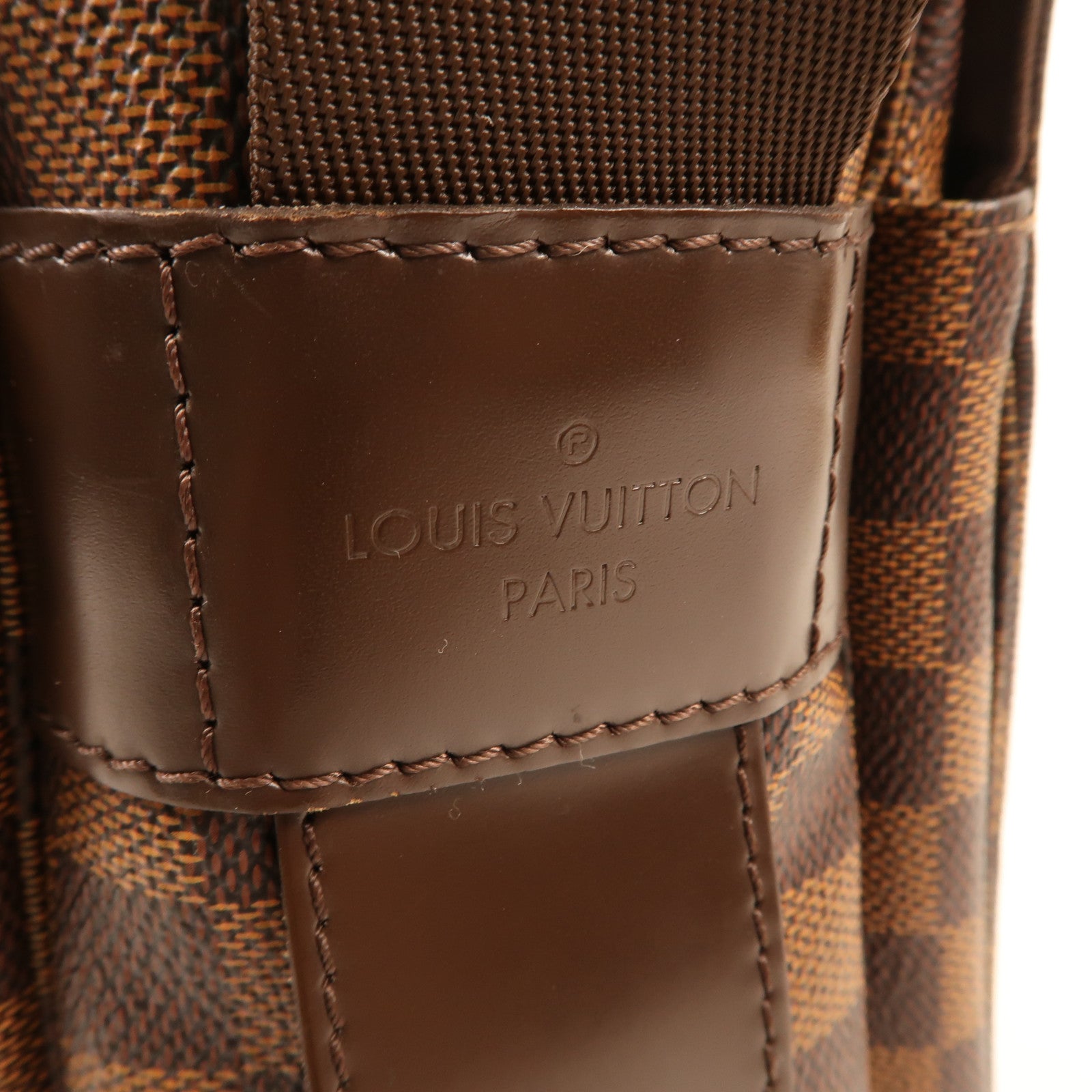 LOUIS VUITTON Damier Naviglio金扣肩背袋