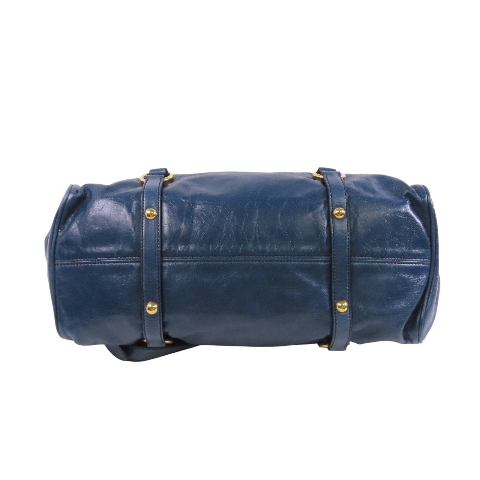 Miu Miu 牛皮皮革2Way Shoulder Bag金扣手挽肩背兩用袋