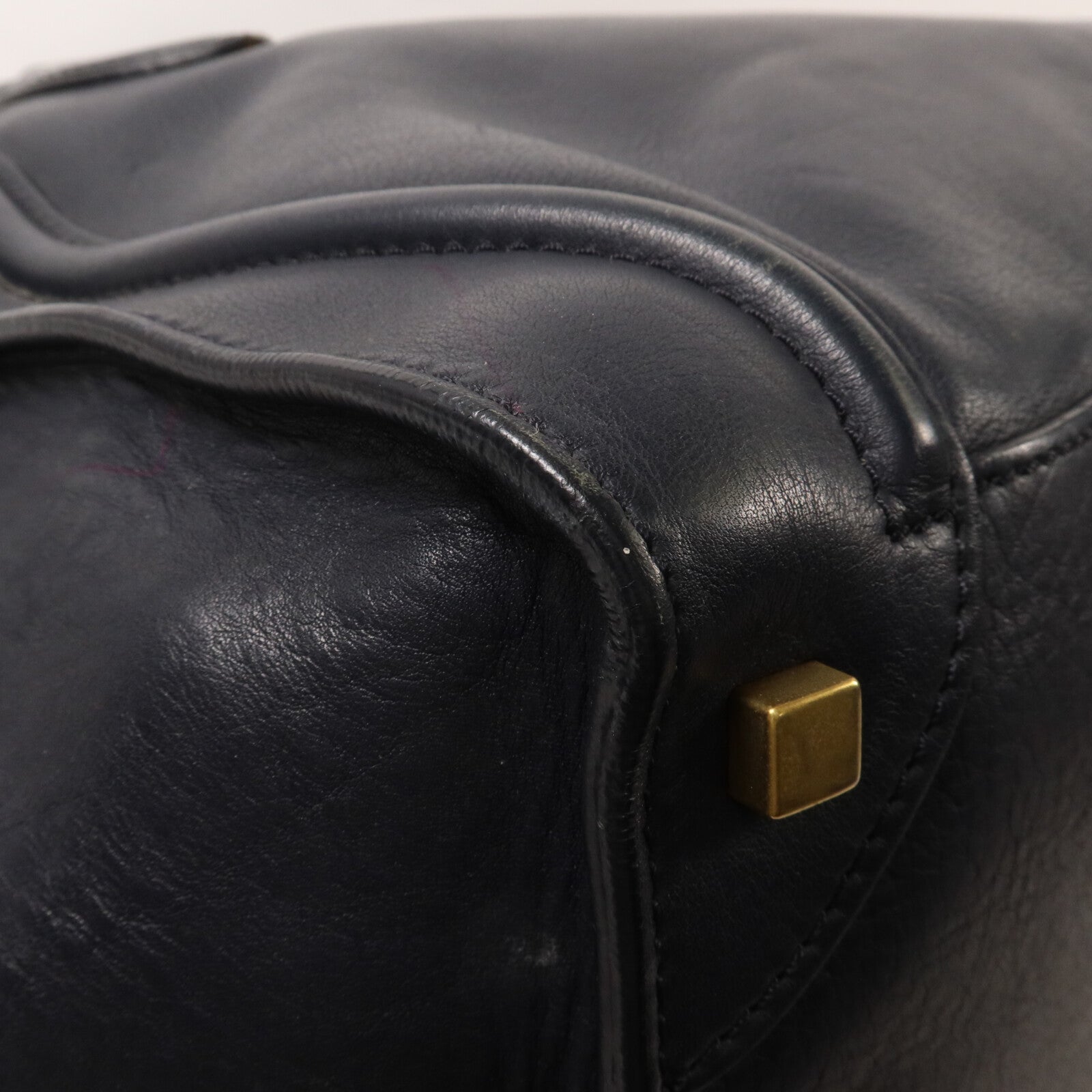 CELINE 牛皮皮革Micro Luggage手挽袋