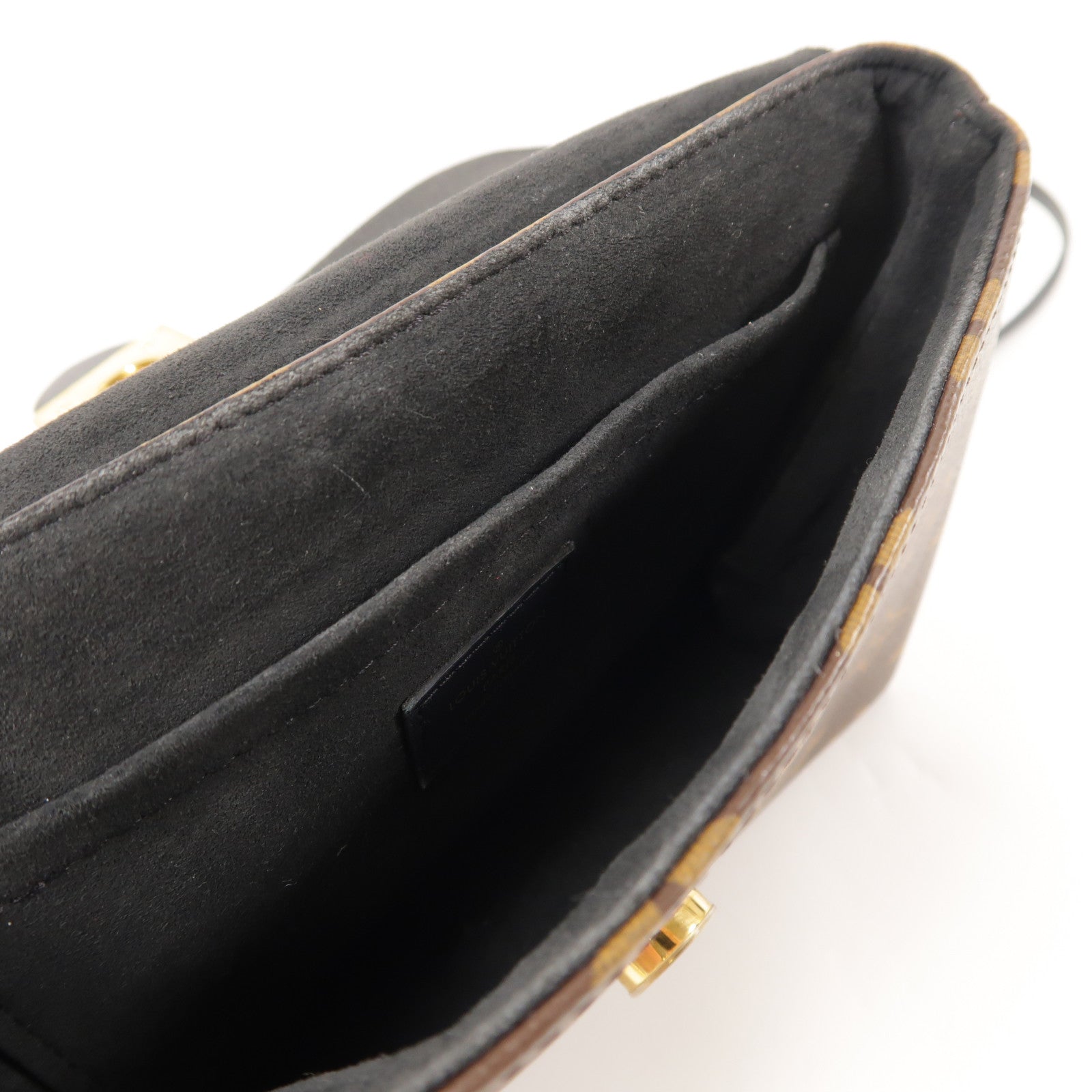 LOUIS VUITTON LV GHW Locky BB 2 Way Shoulder Handbag M44141 Monogram Brown/Black