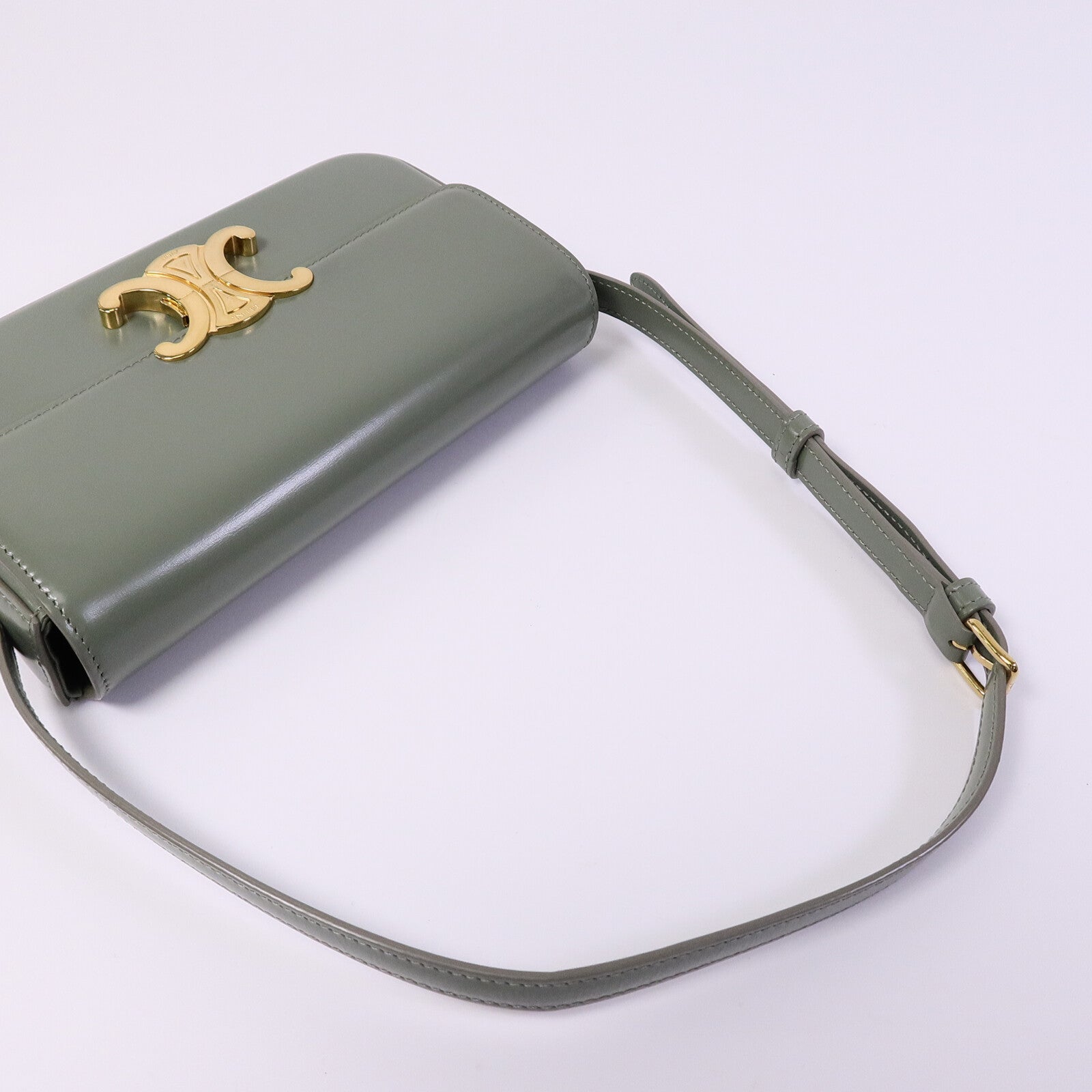 CELINE 牛皮皮革Claude肩背袋