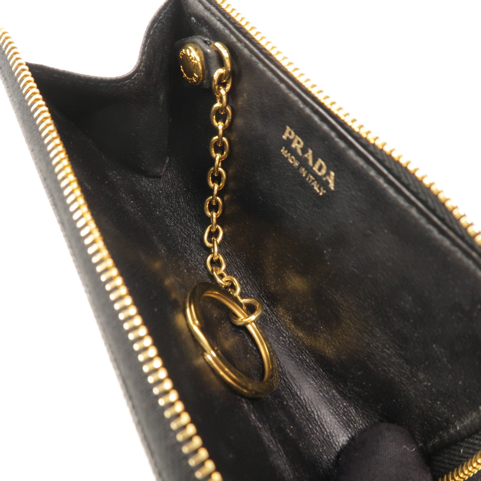 PRADA Saffiano皮革Key Holder鎖匙包